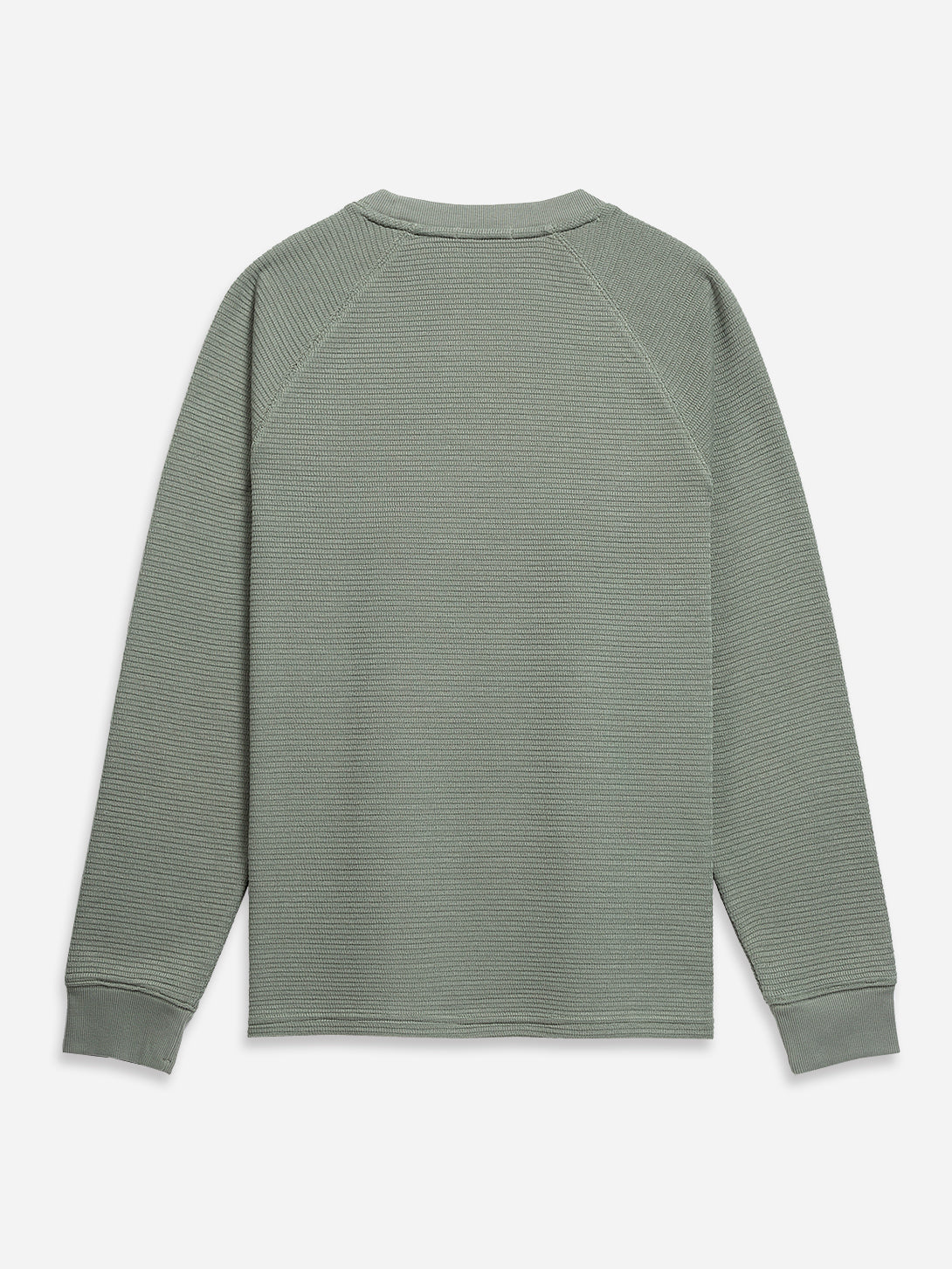 Seagrass Deon Zigzag Knit L/S Tee Mens Lightweight Long Sleeve Pullover Shirt ONS Clothing