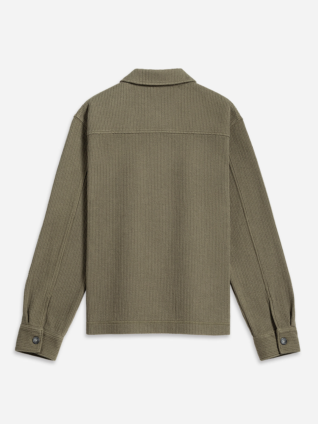 Olive Green Beacon Crochet Cardigan Mens Knit Button Up Cardigan Shirt ONS Clothing