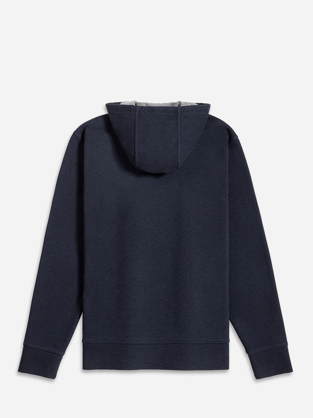 Dk Navy Heather Harper Woolly Zip Hoodie Mens Zip Up Knit Hoodie Loungewear