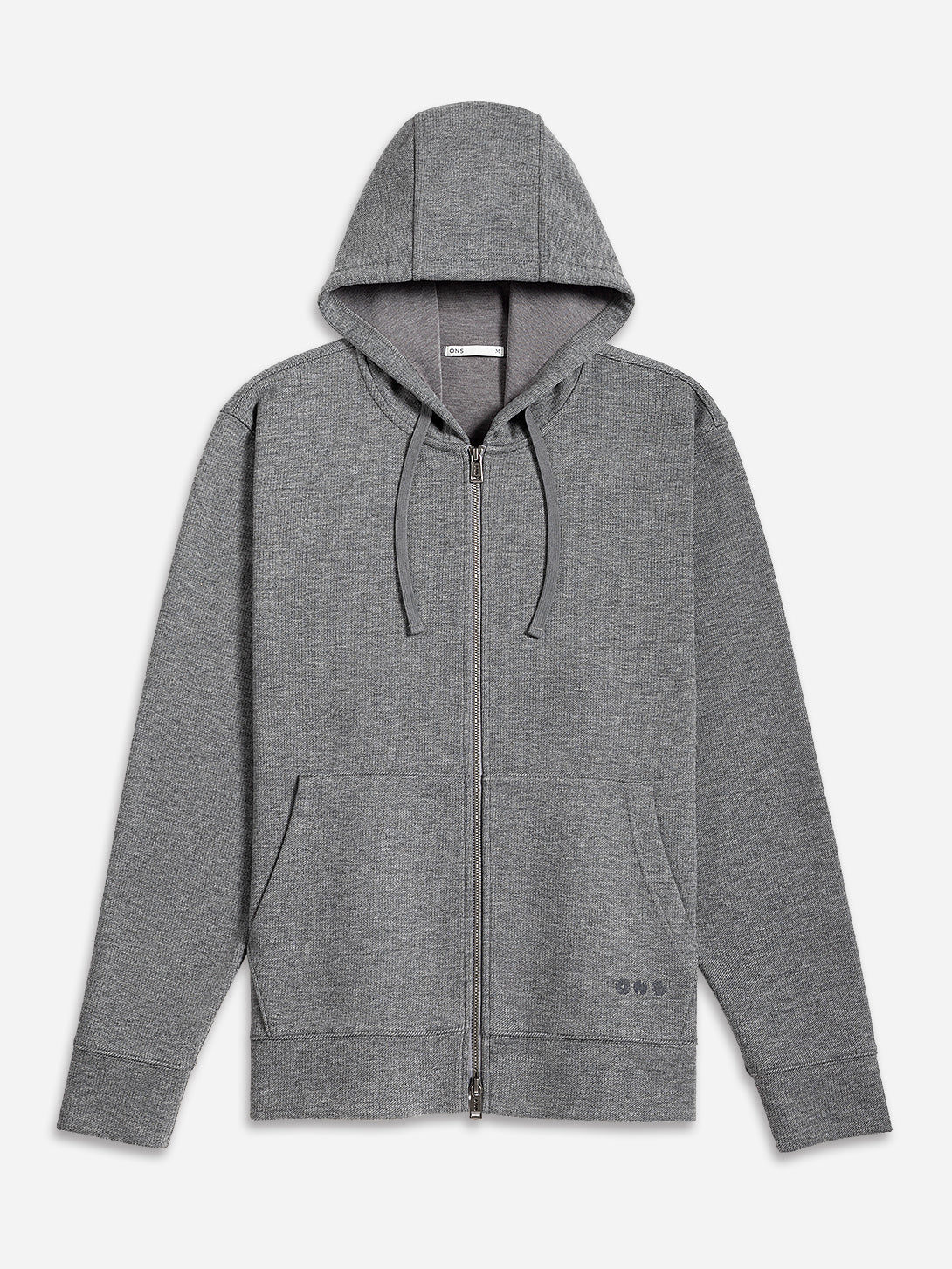 Grey Heather Harper Woolly Zip Hoodie Mens Zip Up Knit Hoodie Loungewear
