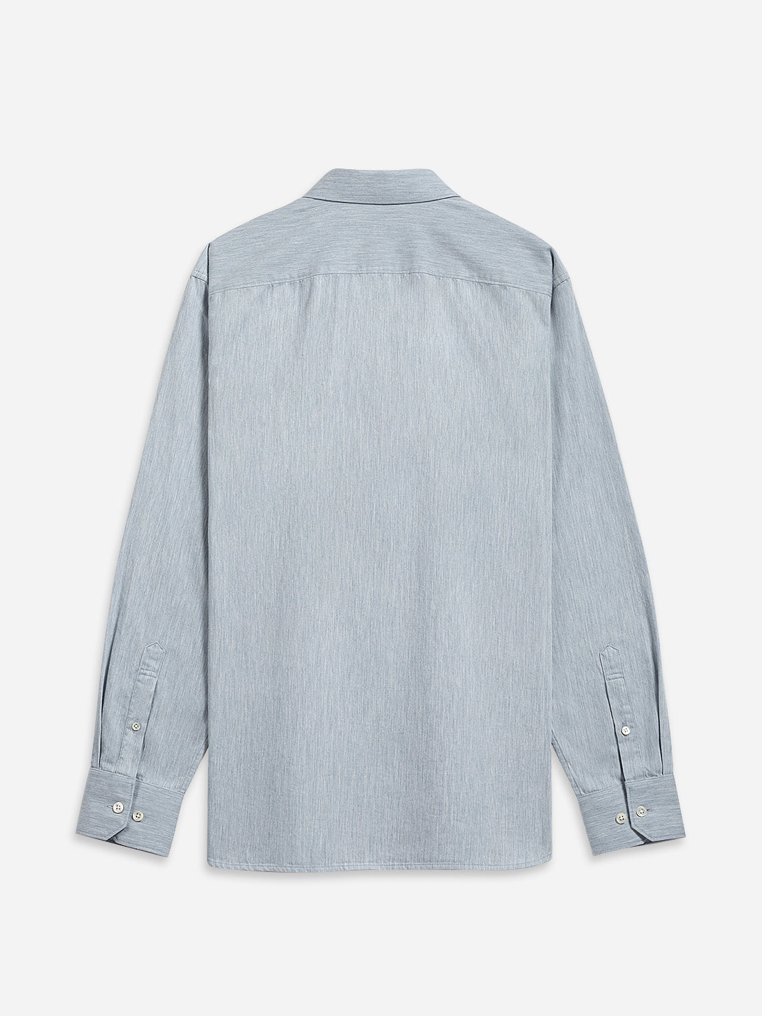 Steel Blue Heather Arthur Heather Shirt Mens Woven Button Up Shirt ONS Clothing