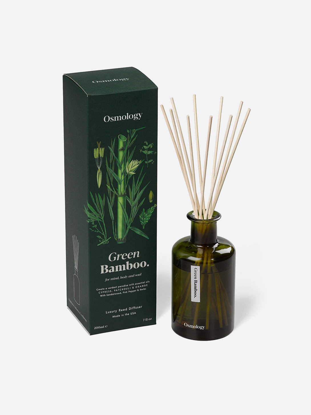 Green Bamboo Botanical Diffuser Osmology Los Angeles Stick Diffuser