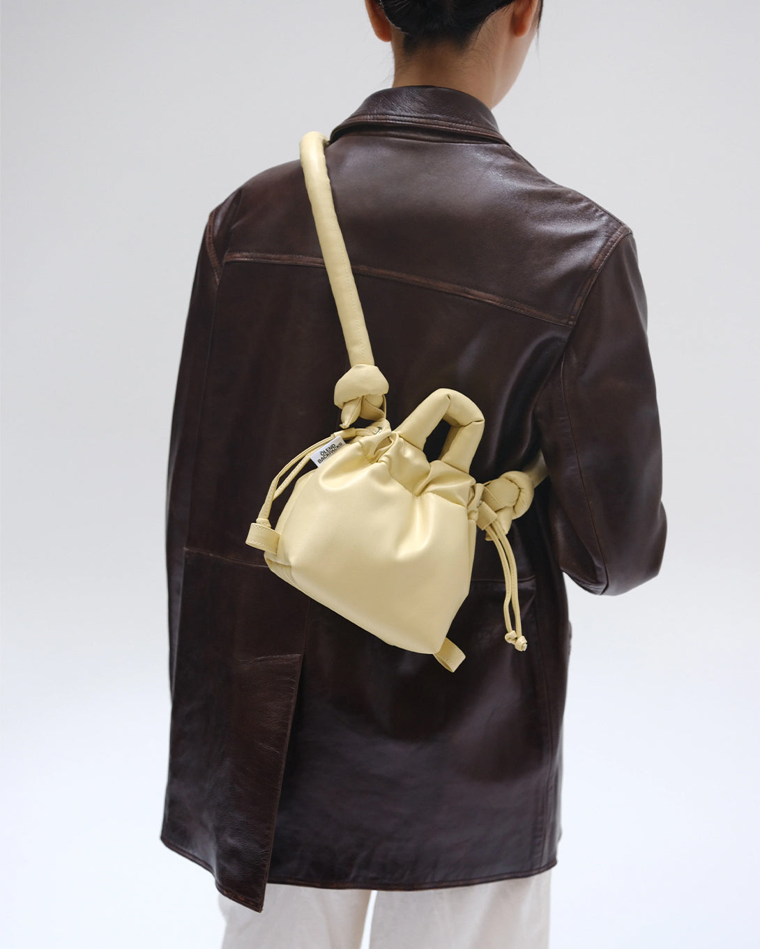 Butter Yellow Micro Ona Vegan Leather Bag Olend Bags