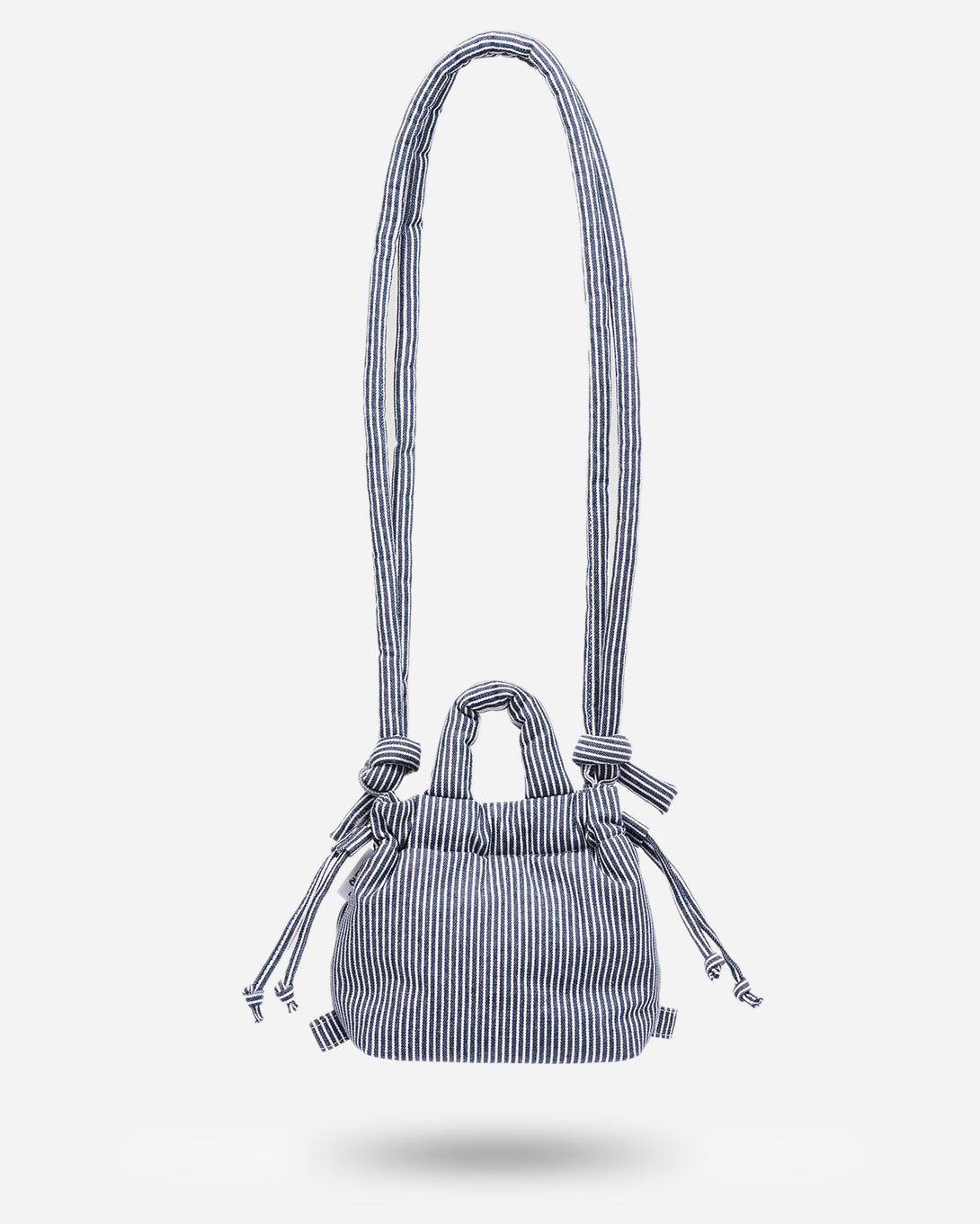 Cotton Navy Stripe Micro Ona Soft Bag Olend Bags Lightweight Compact Carrying Essential