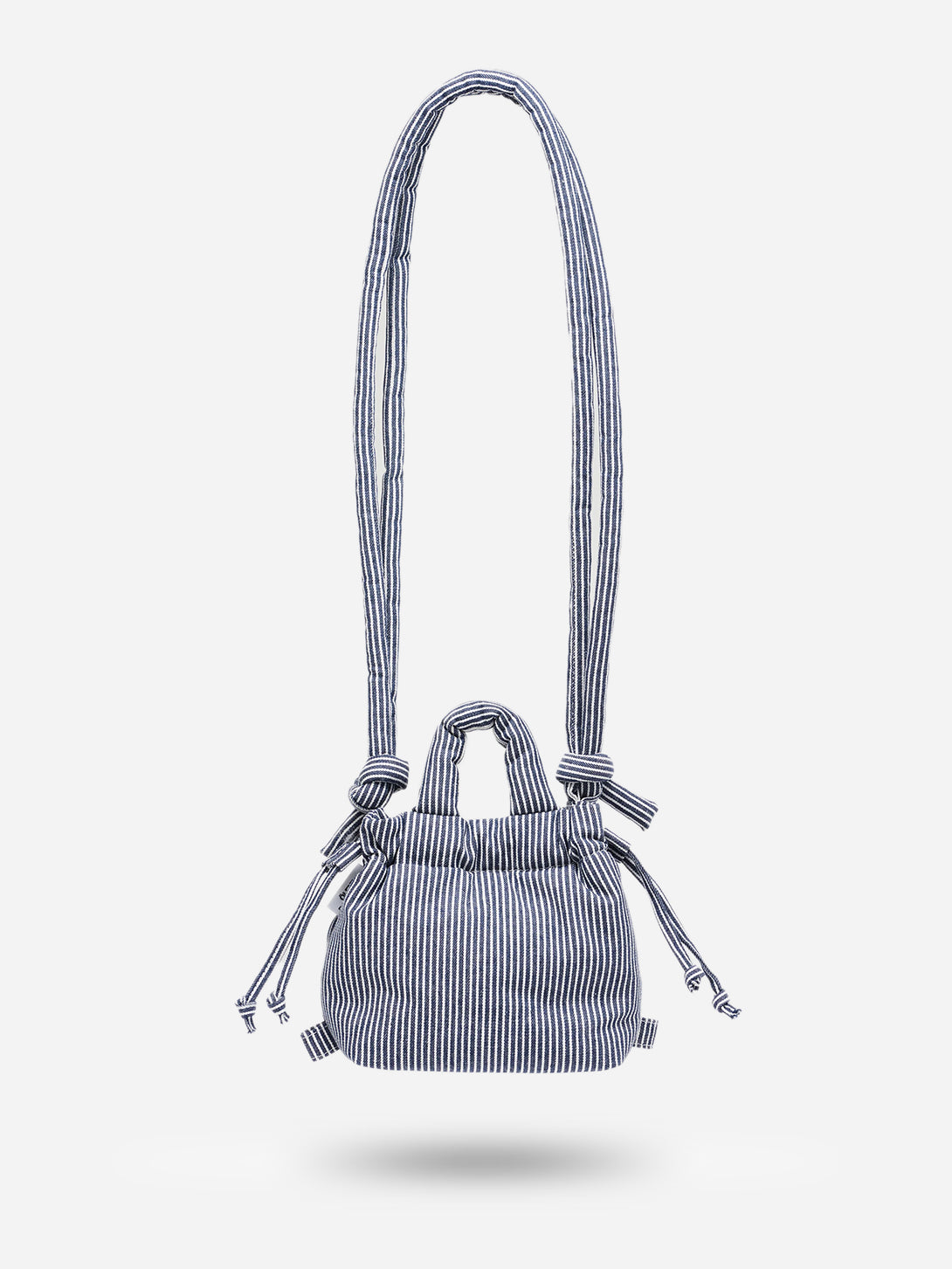 Cotton Navy Stripe Micro Ona Soft Bag Olend Bags Lightweight Compact Carrying Essential