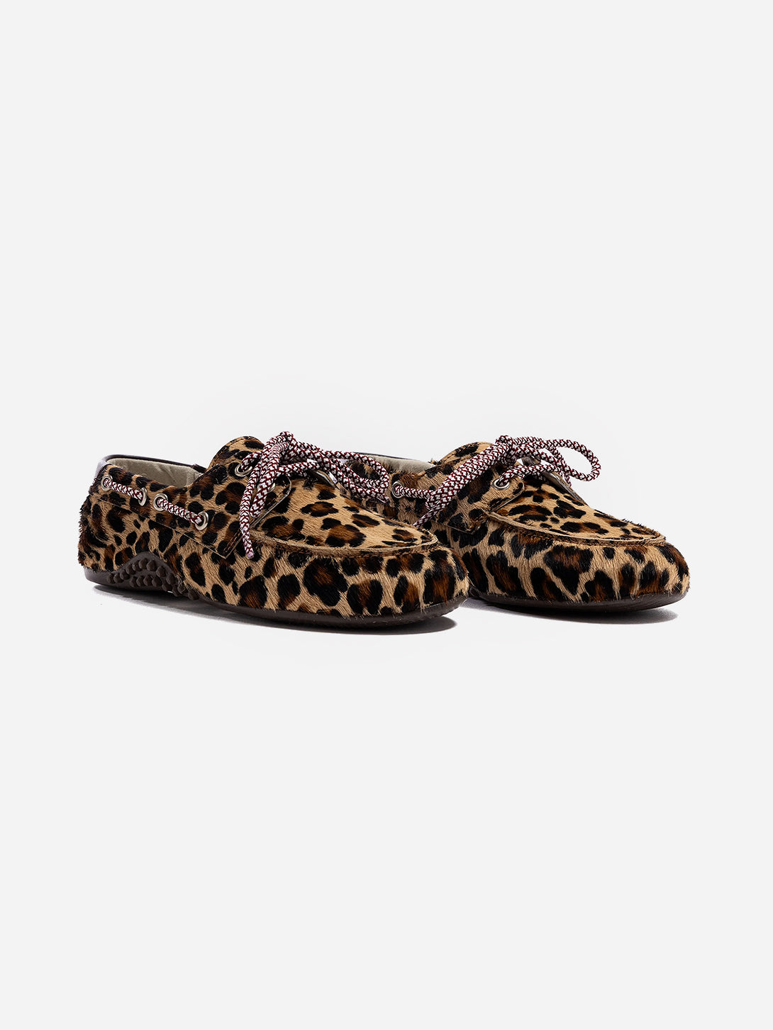 Leo-Wine Antibes Womens Leopard Patterns Shoes P448