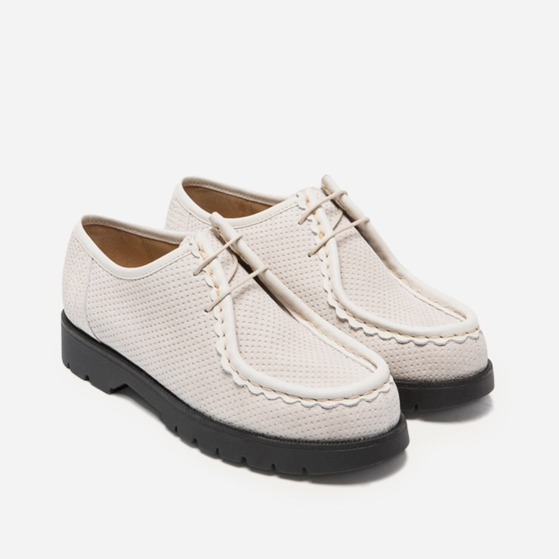 Blanc Padror V Dots Kleman White Tyrolean French Shoewear