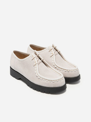 Blanc Padror V Dots Kleman White Tyrolean French Shoewear