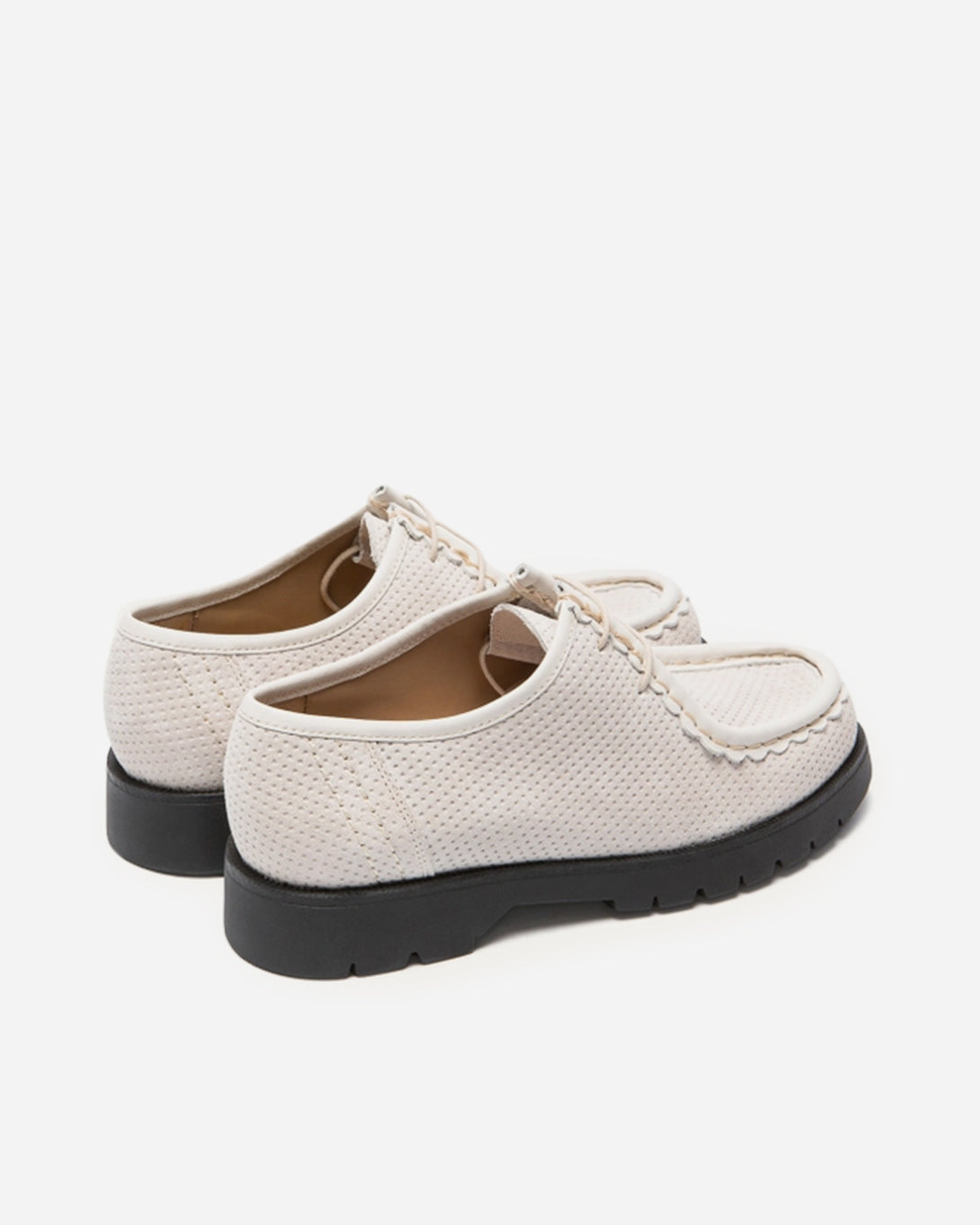 Blanc Padror V Dots Kleman White Tyrolean French Shoewear