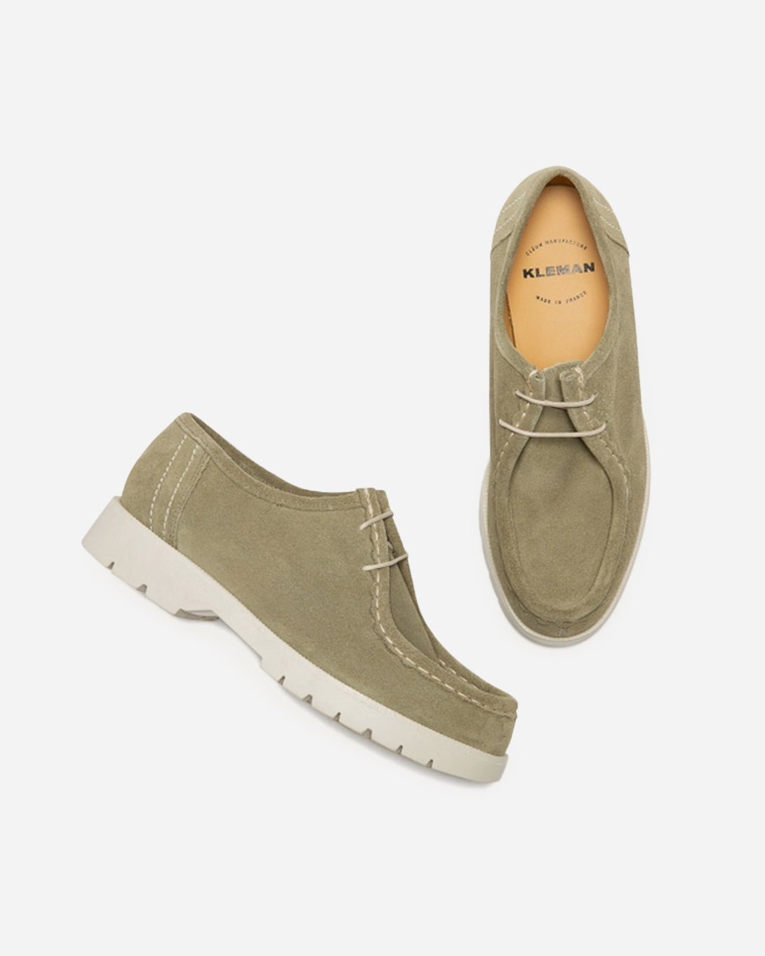 Olive Padror VV Men's Suede Kleman French Shoes