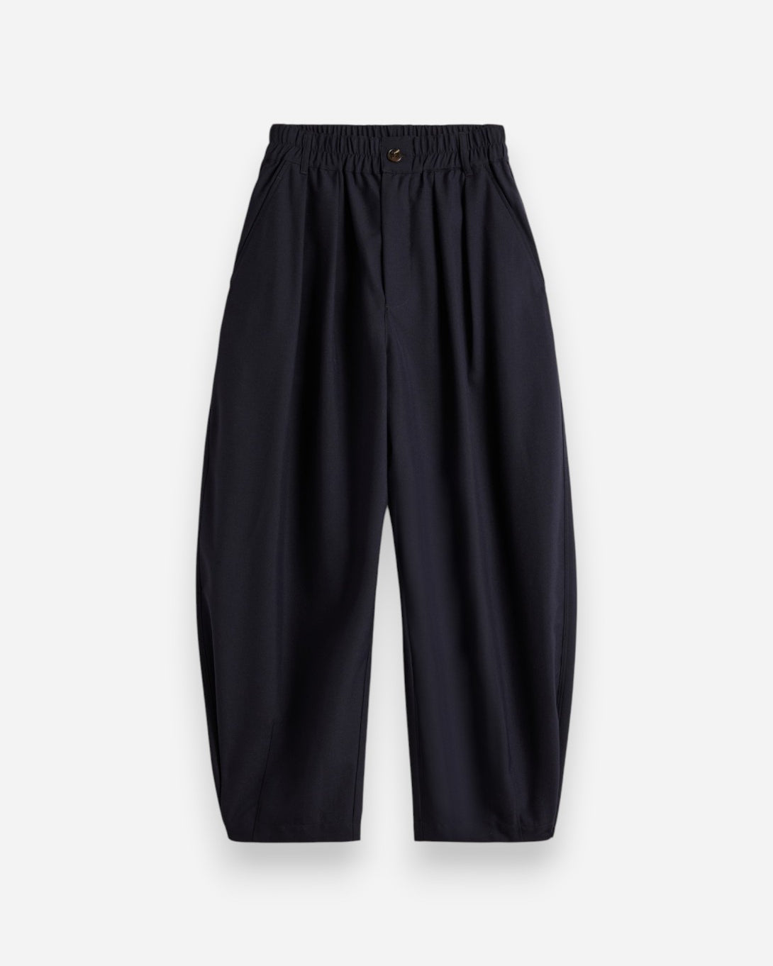 Bleu Nuit Vernon Womens Relaxed Fit Elastic Trouser Pants Soeur