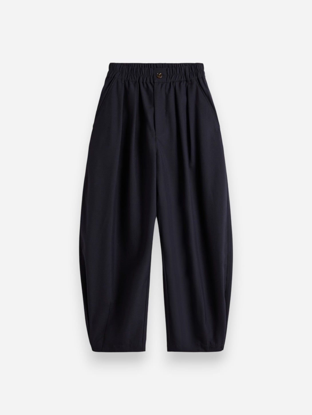 Bleu Nuit Vernon Womens Relaxed Fit Elastic Trouser Pants Soeur