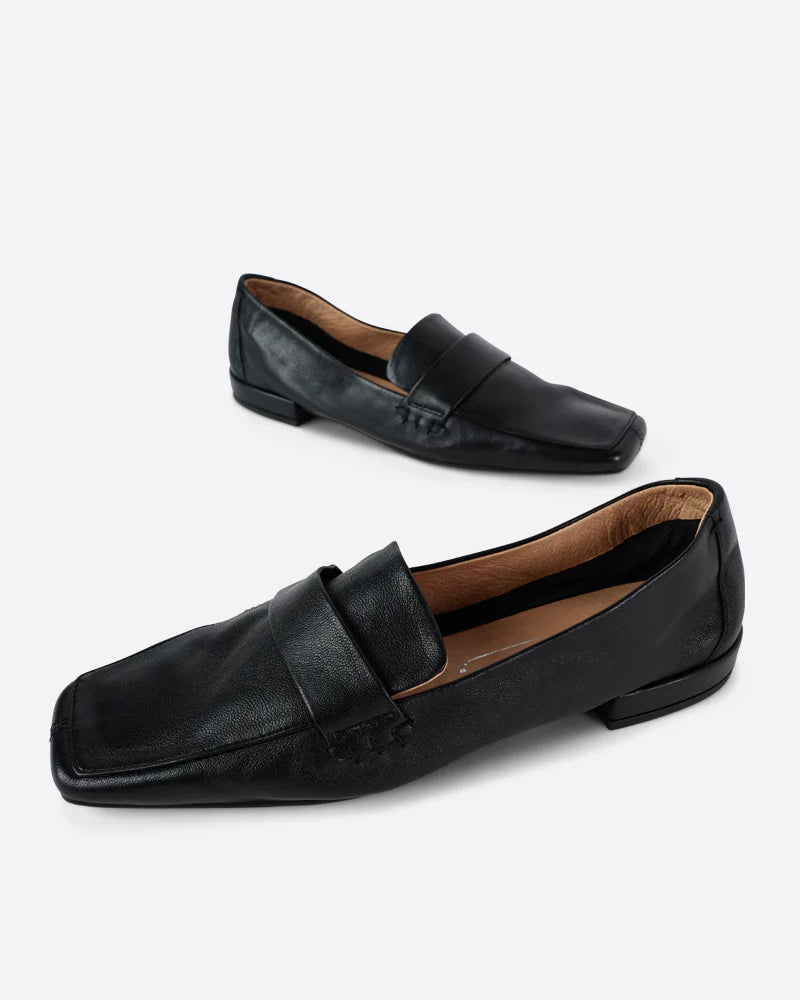 Black Pinky Vagabond Womens Ballet Flat Shoes