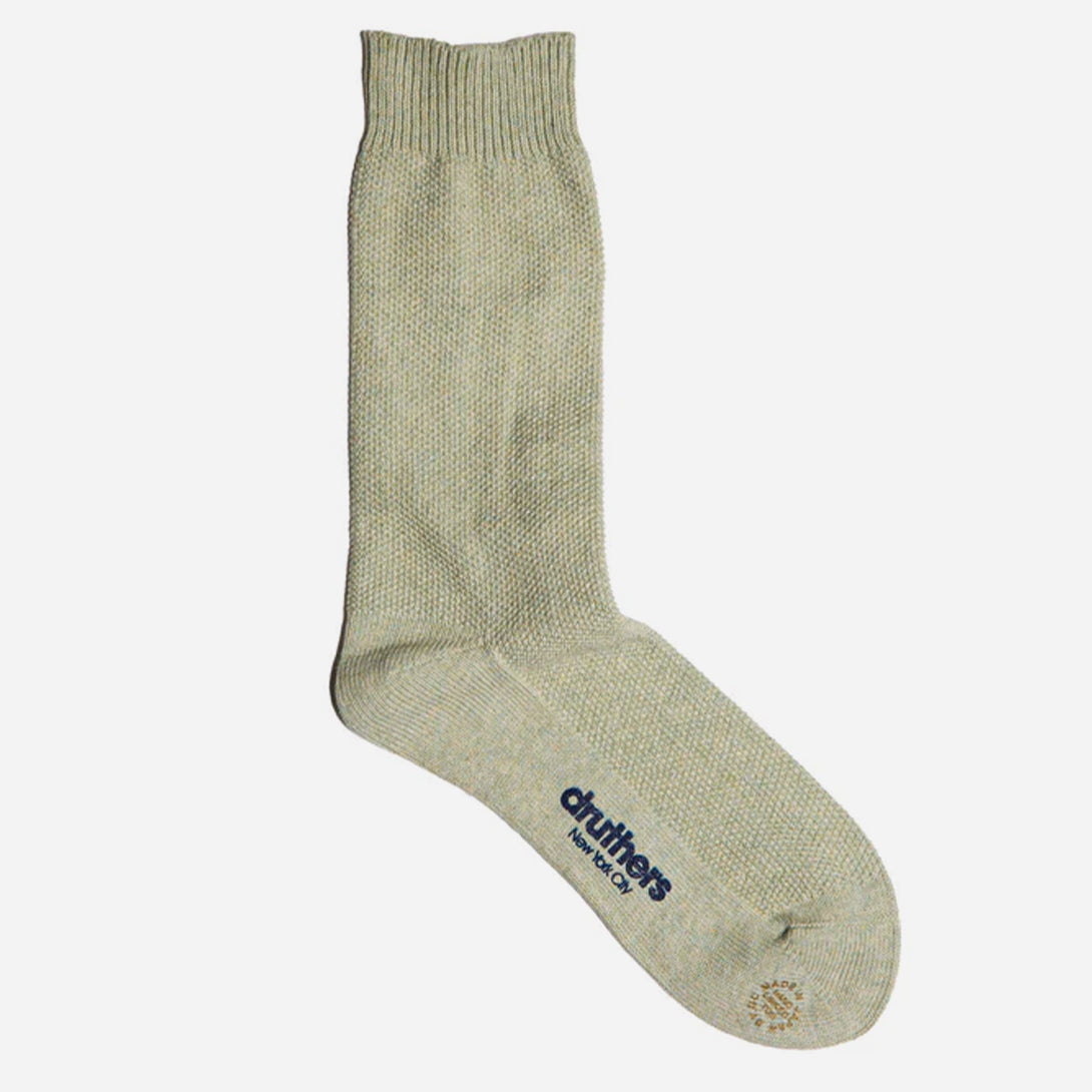 Mint Organic Cotton Pique Dress Sock