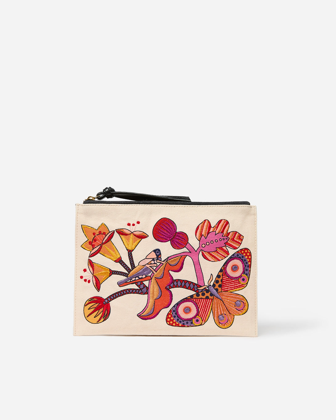 Botanique Powder Embroidered Pouch Embroidered Logo Inoui Editions