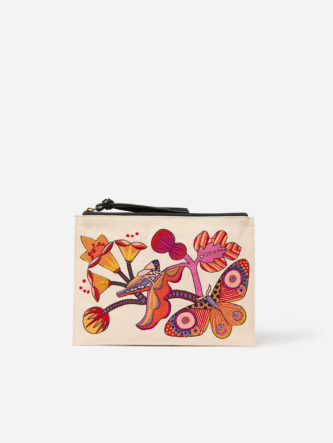 Botanique Powder Embroidered Pouch Embroidered Logo Inoui Editions