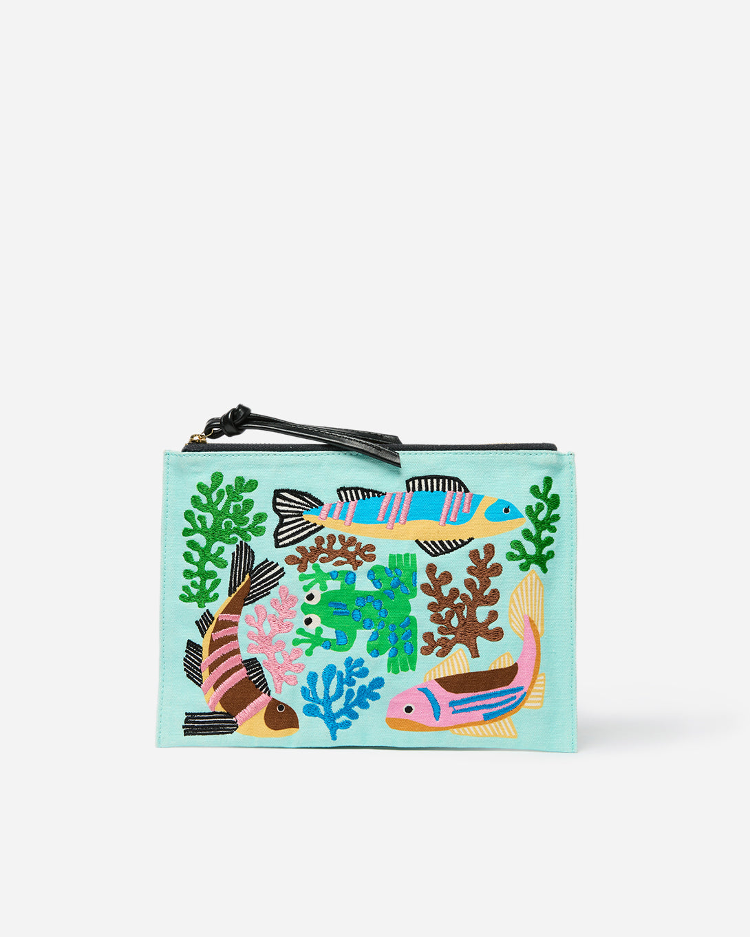 Splash Pastel Embroidered Pouch Embroidered Logo Inoui Editions