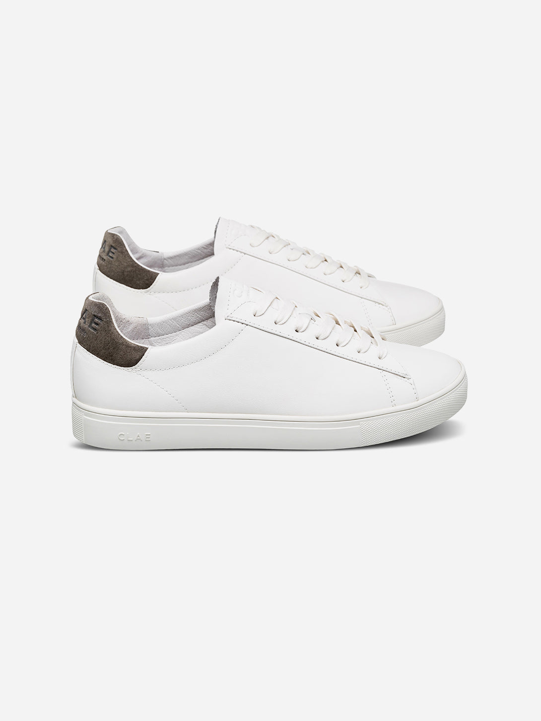 White Leather Olive Night Bradley Clae Vegan Sneakers Clae Los Angeles Fall Winter Clae Shoes