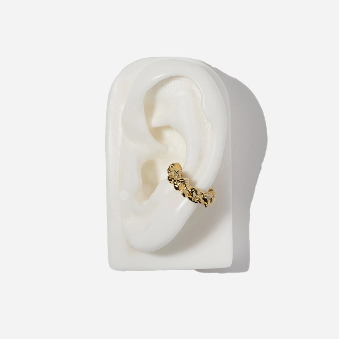 Gold Plated Roca Loop Ear Cuff