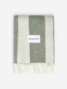 Agave OliveRough Stripe Blanket Maison Deux Blanket Couch Home Decor