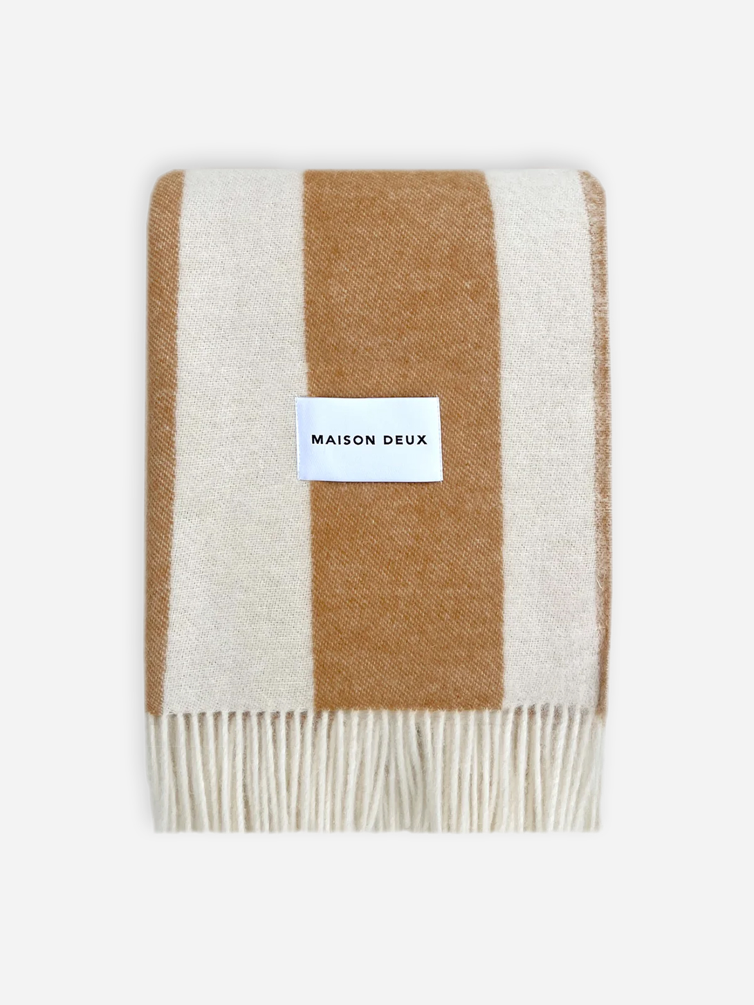 Terra Brown Rough Stripe Blanket Maison Deux Blanket Couch Home Decor