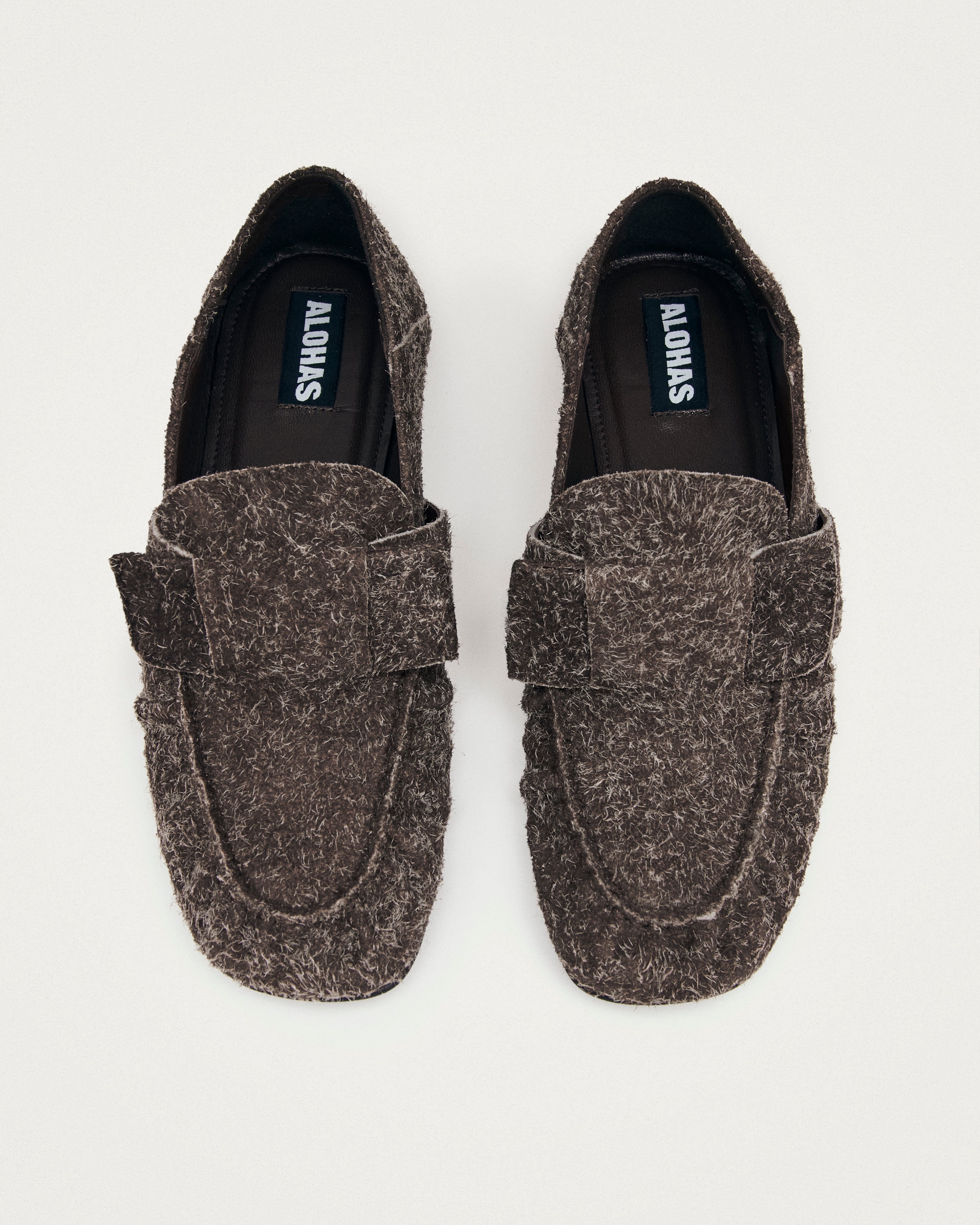 Fuzzy Brown Aeryn Suede Alohas Shoes