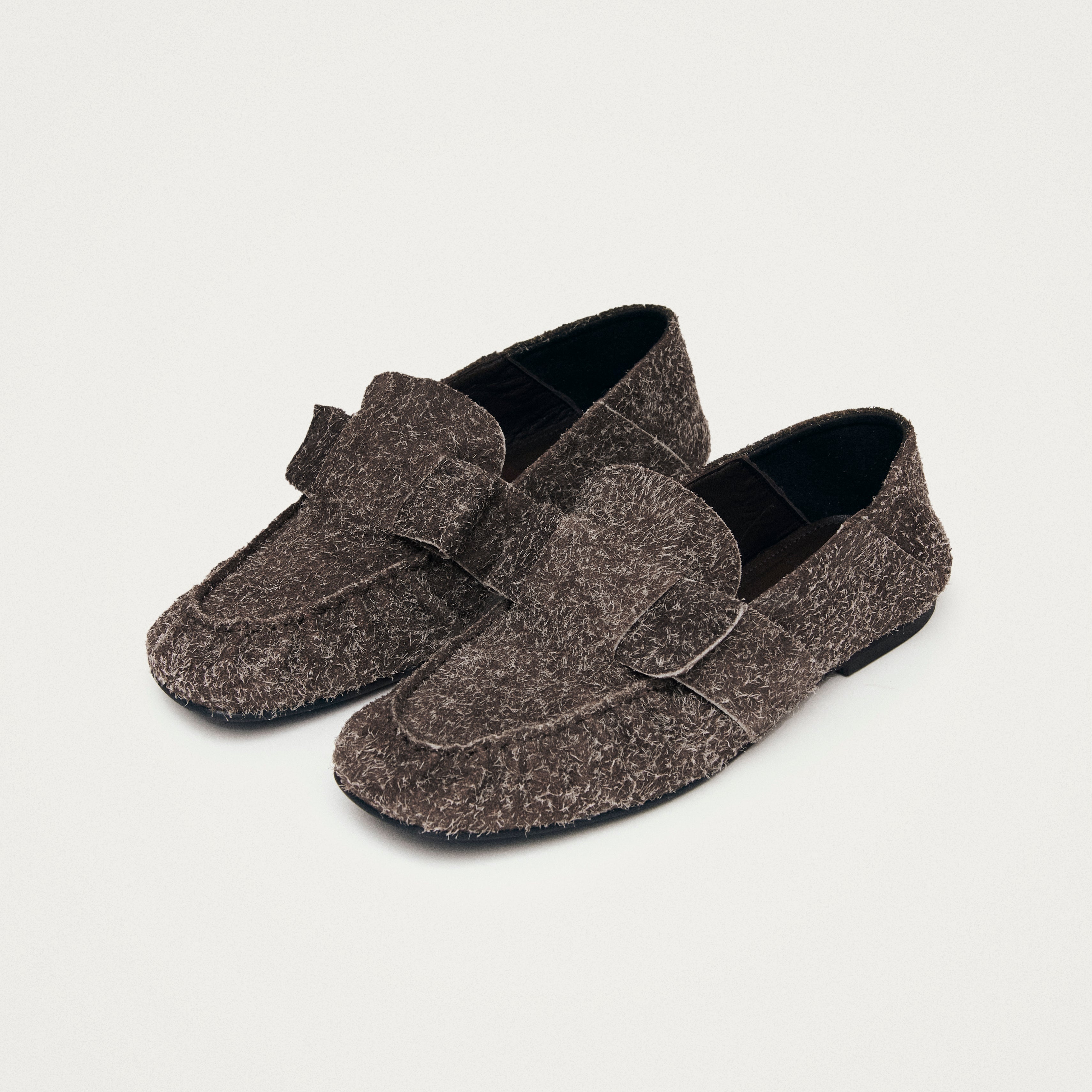 Fuzzy Brown Aeryn Suede Alohas Shoes