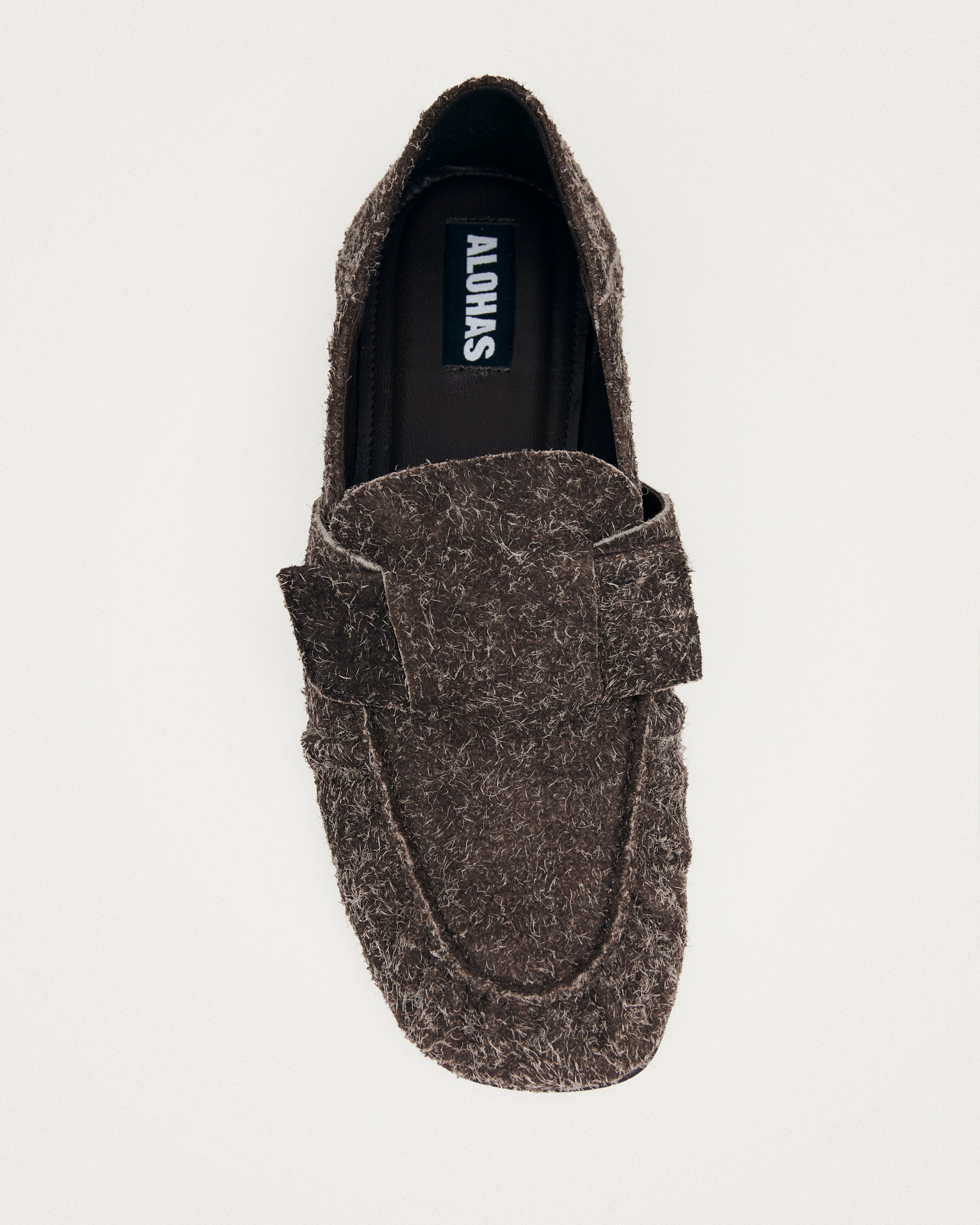 Fuzzy Brown Aeryn Suede Alohas Shoes