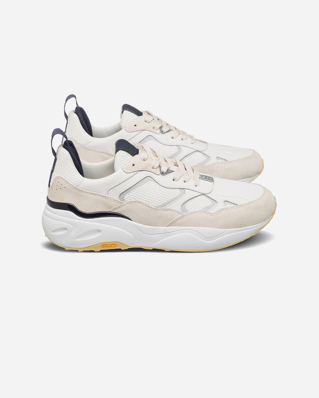 White Off White Navy Salazar Clae Sneakers Clae Footwear Los Angeles
