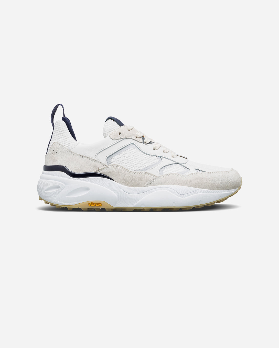 White Off White Navy Salazar Clae Sneakers Clae Footwear Los Angeles