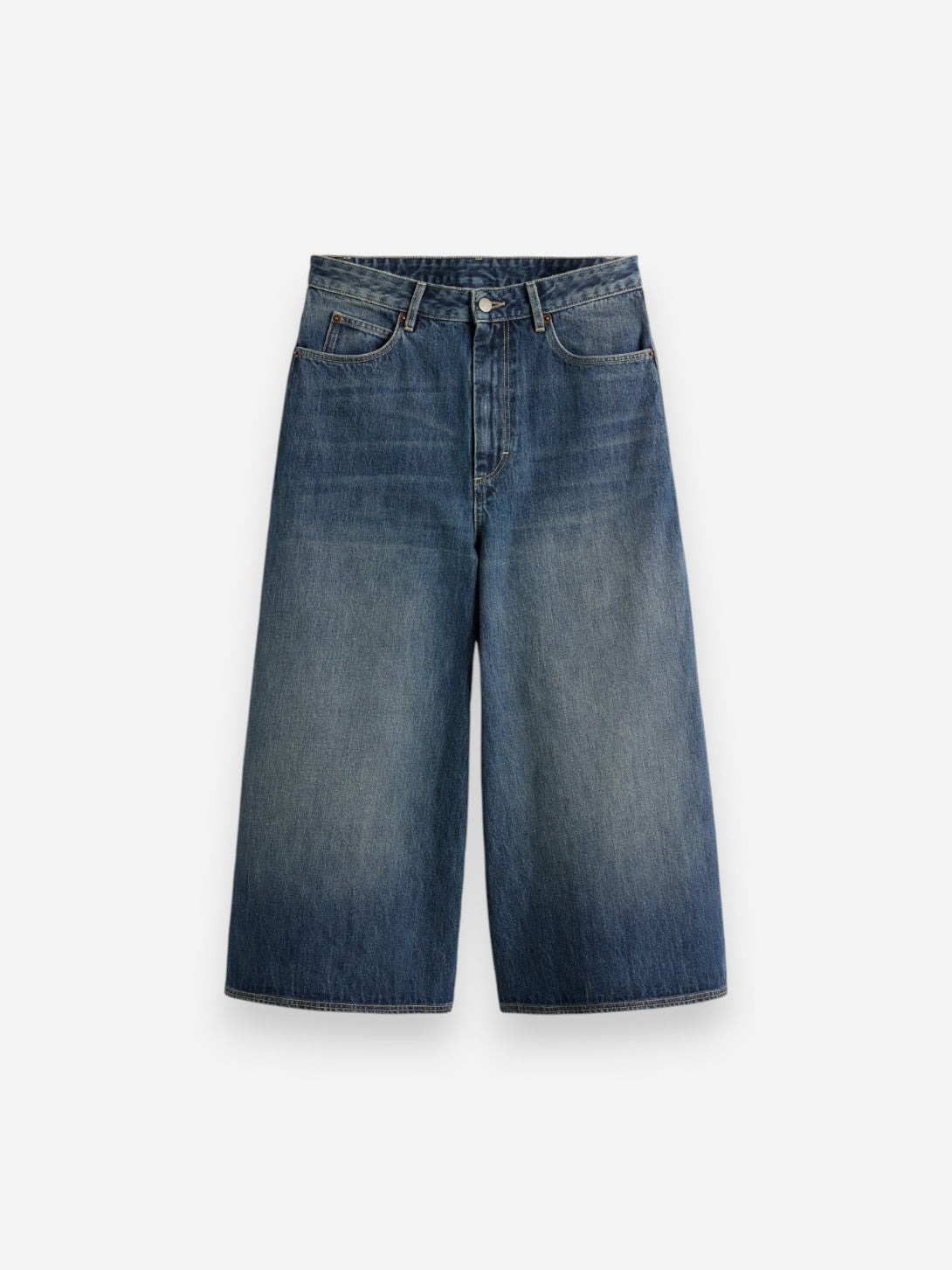 Denim Bleu Delave Joyce Womens Cropped Denim Pants Soeur Clothing