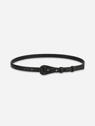Black Cut Out Belt Womens Leather Belt