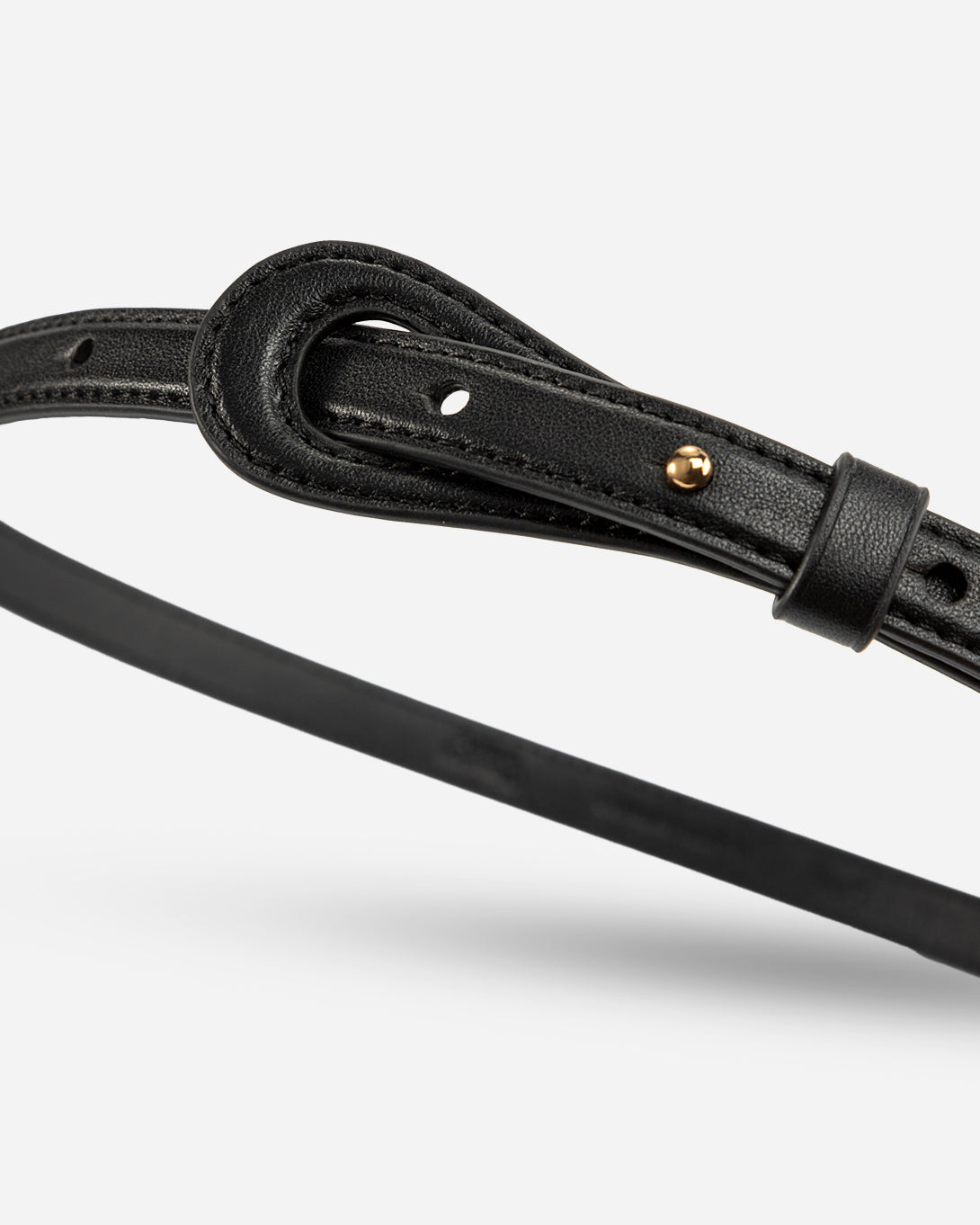 Black Cut Out Belt Womens Leather Belt