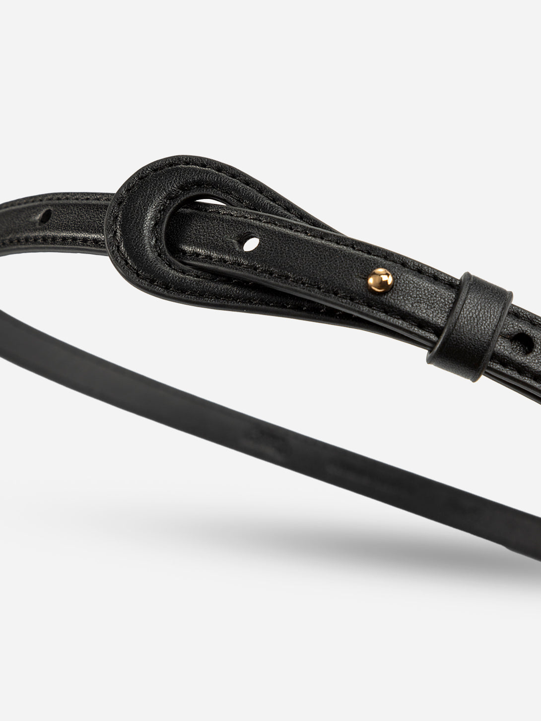 Black Cut Out Belt Womens Leather Belt