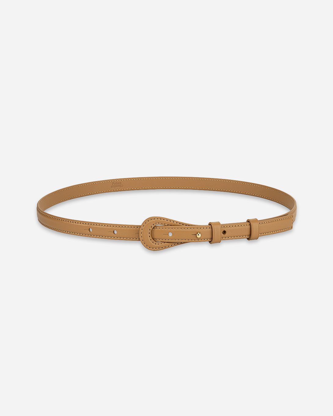 Caramel Cut Out Belt Womens Leather Belt