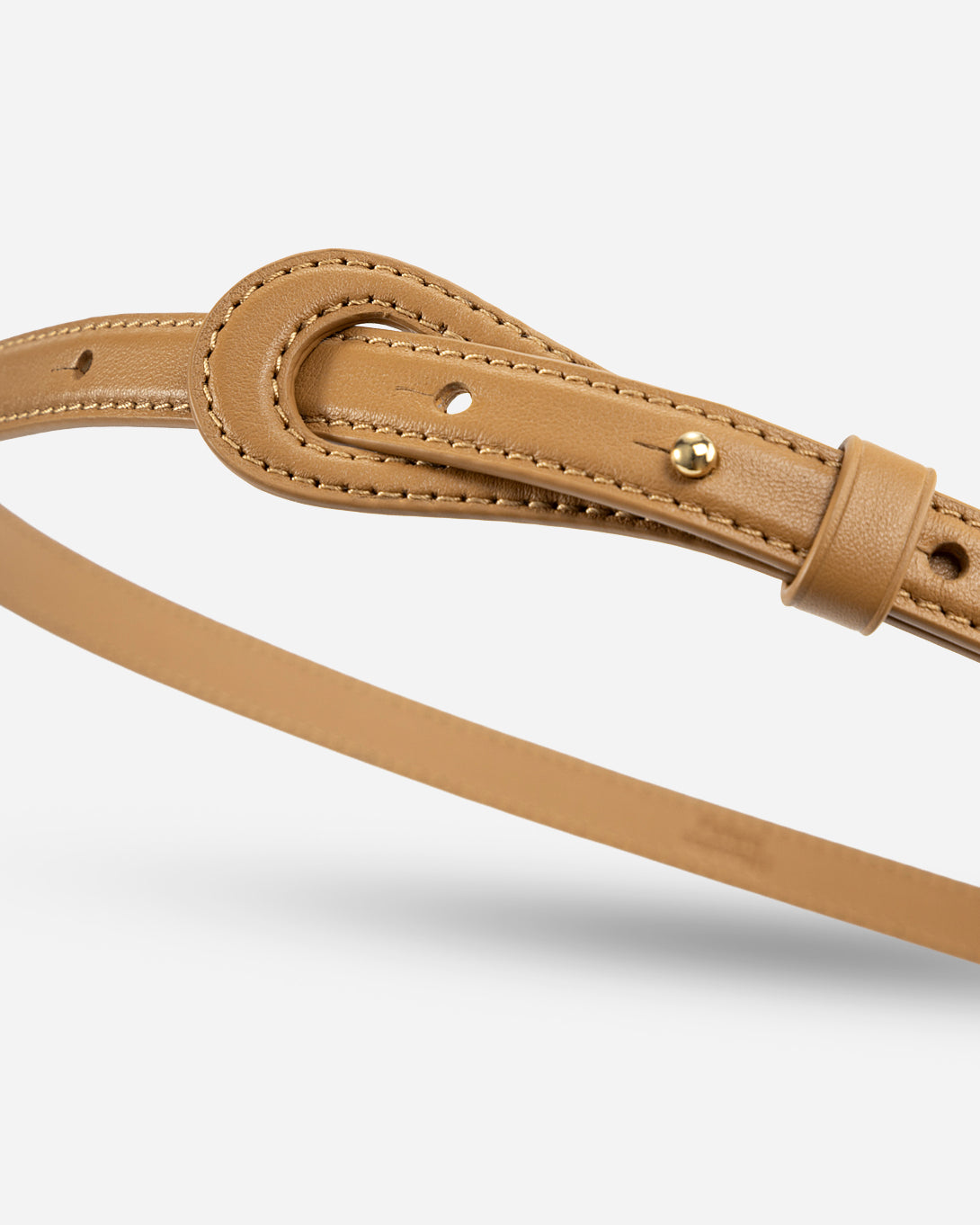 Caramel Cut Out Belt Womens Leather Belt