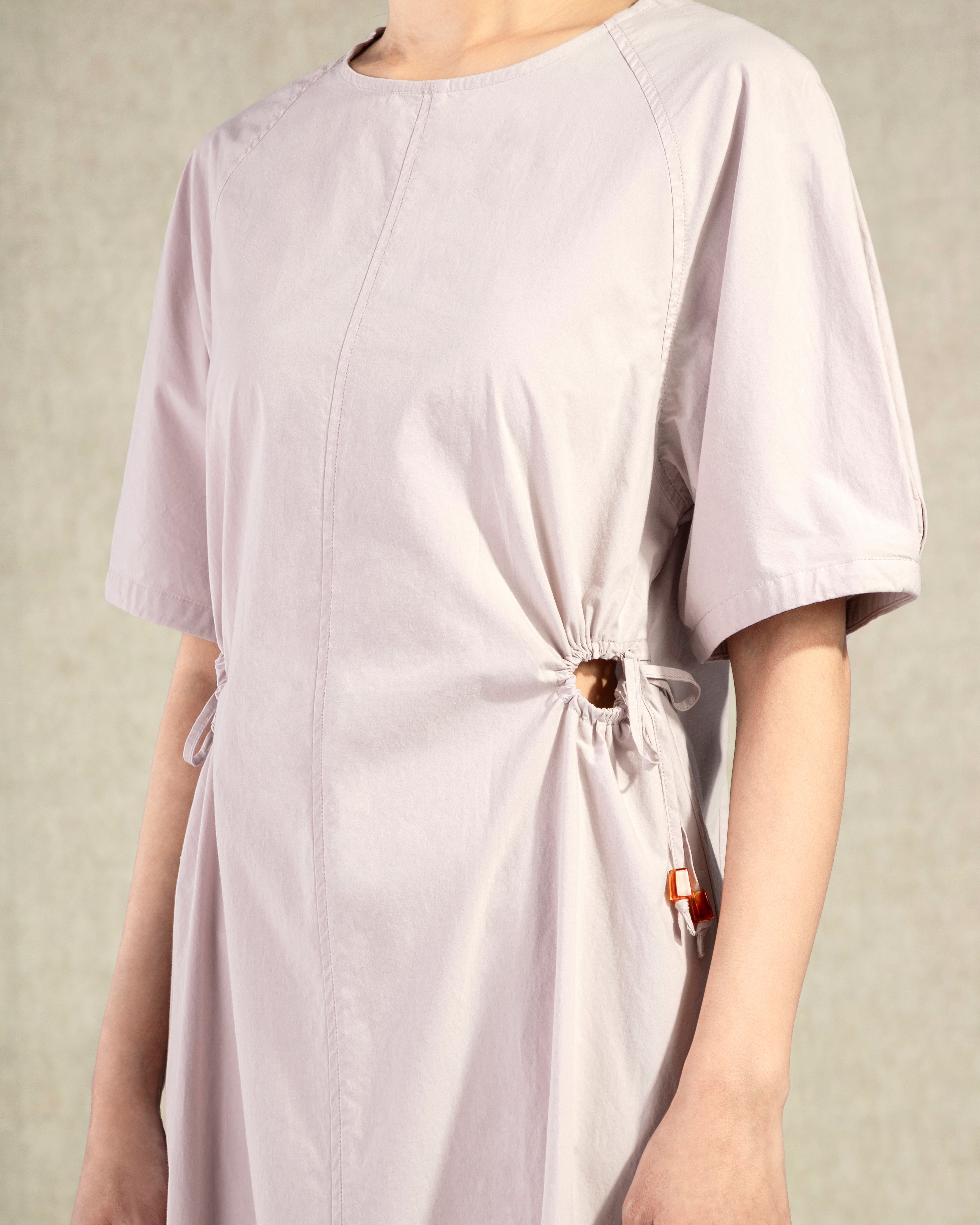 Pastel Lilac Cut Out Waist Dress Womens Future Classics Long Summer Dress