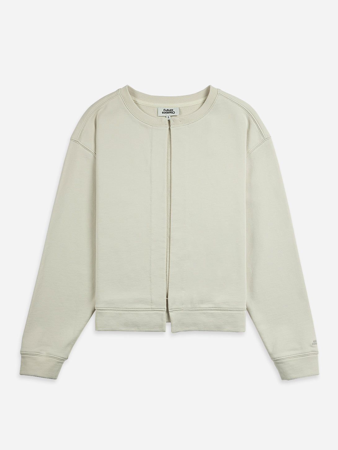 Stone Grey Split Cardigan Womens Casual Open Cardigan