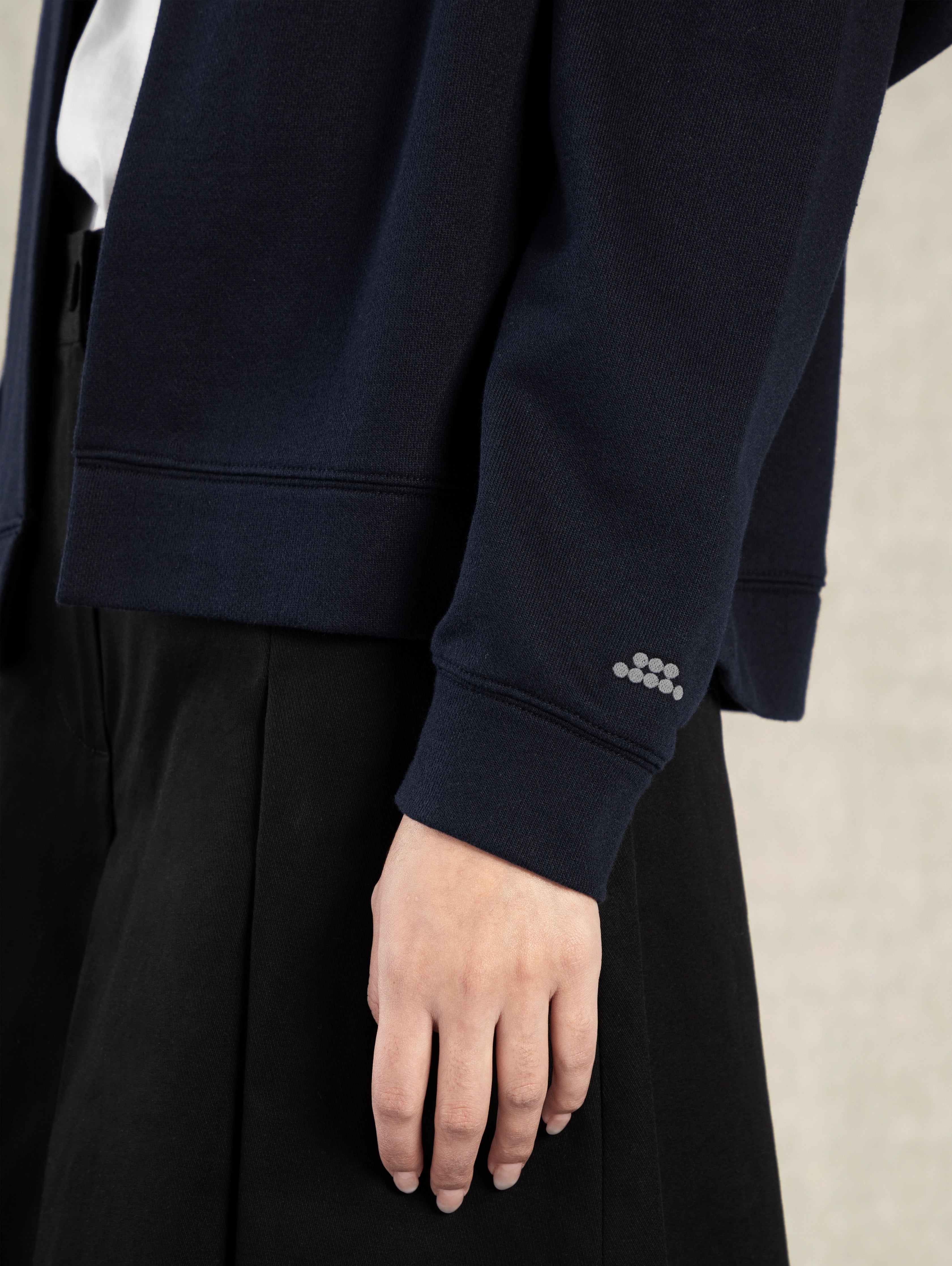 Navy Blazer Split Cardigan Womens Casual Open Cardigan