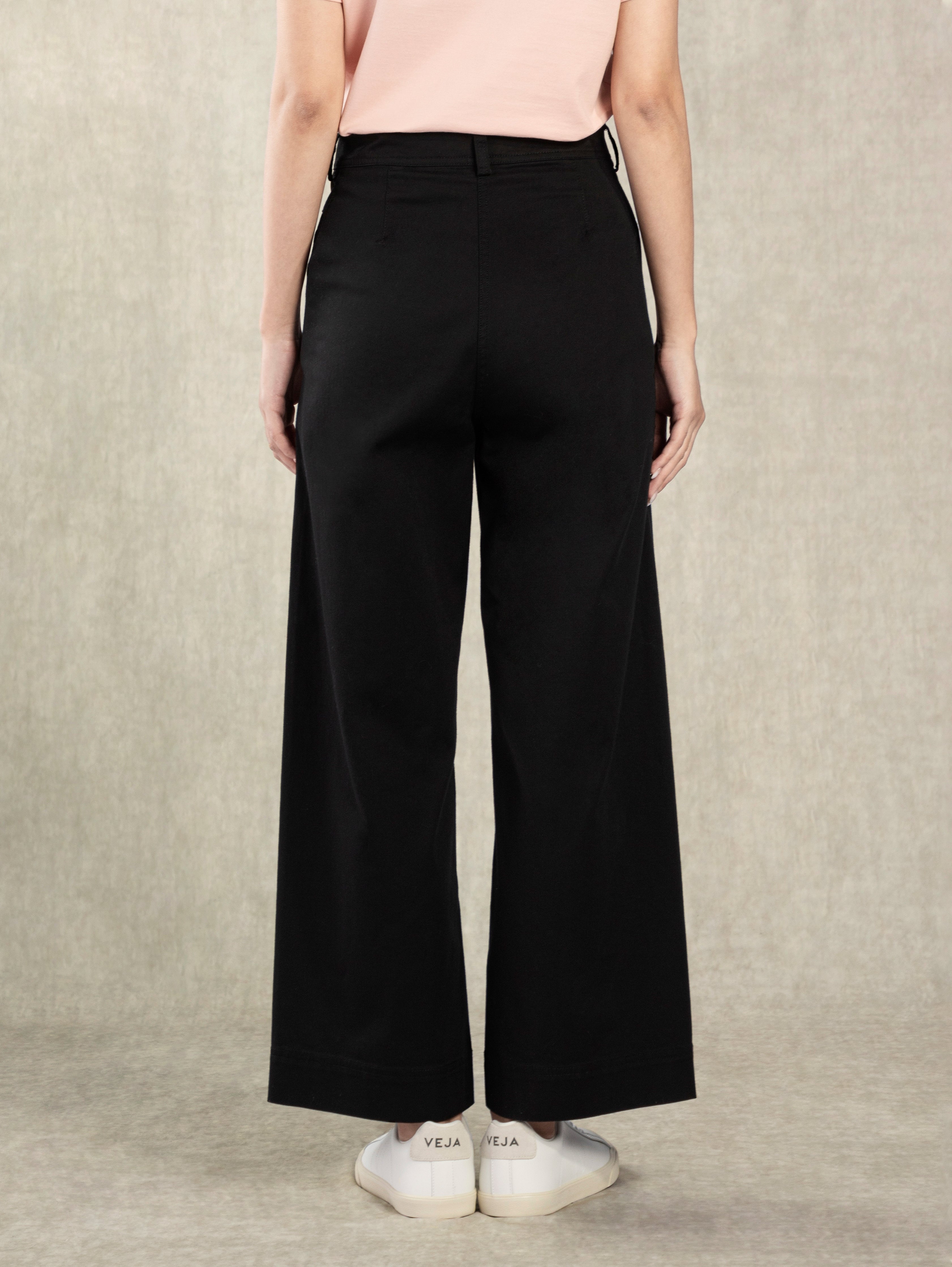 Moonless Night Wide Leg Pants Womens Casual Light Stretch Pant