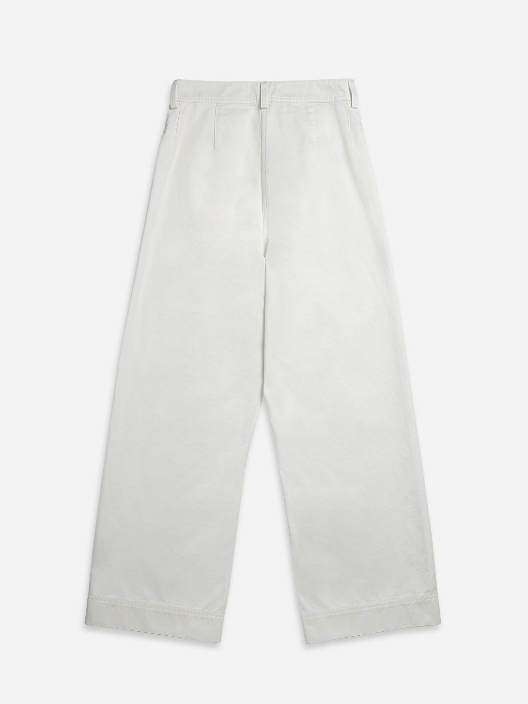 Pure White Cotton Wide Leg Pants Womens Wide Leg Denim