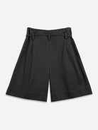 Dk Shadow Paperbag Belted Shorts Womens Casual Belt Loop Shorts