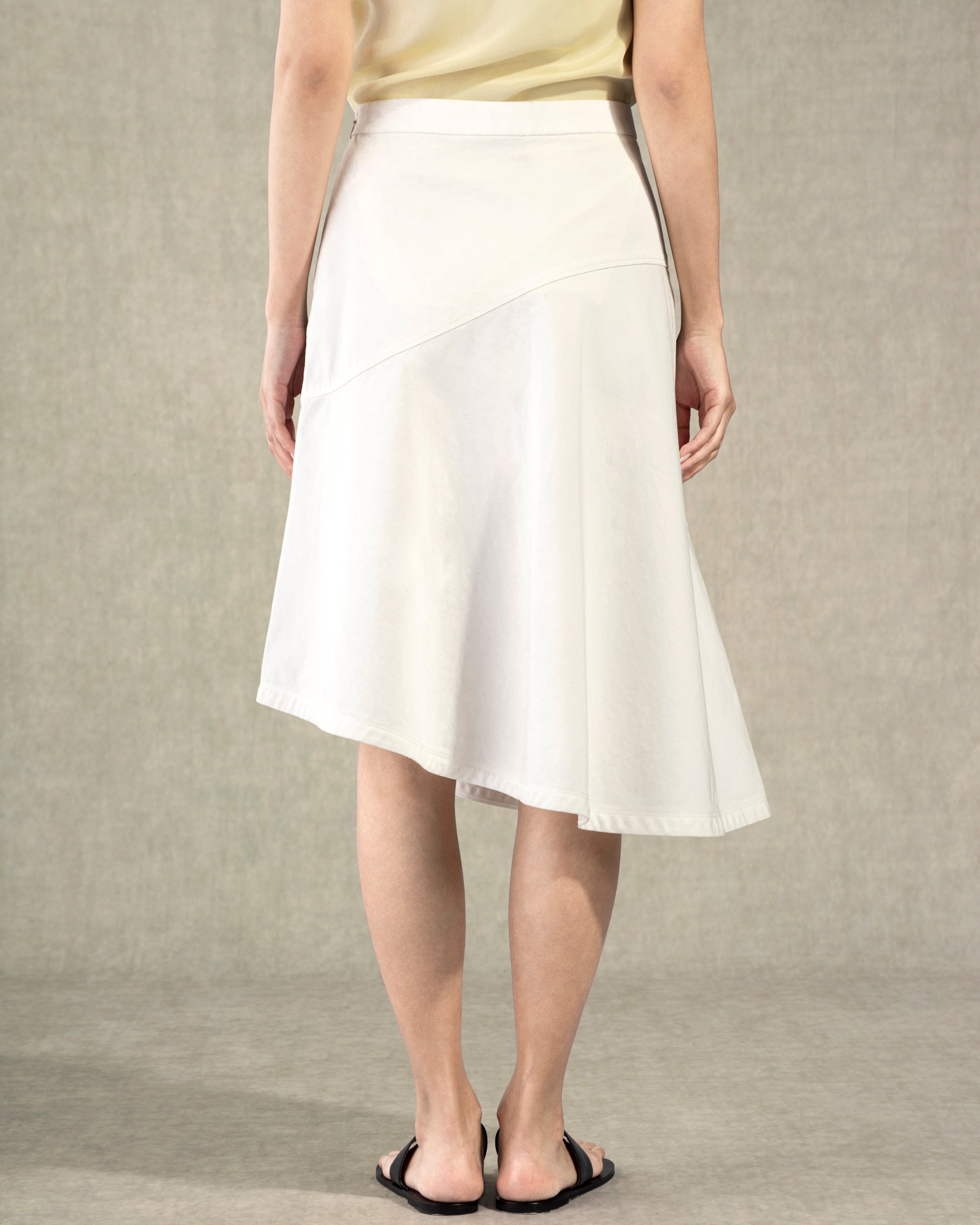 Pure White Asymmetric Skirt Womens Future Classics Summer Skirt