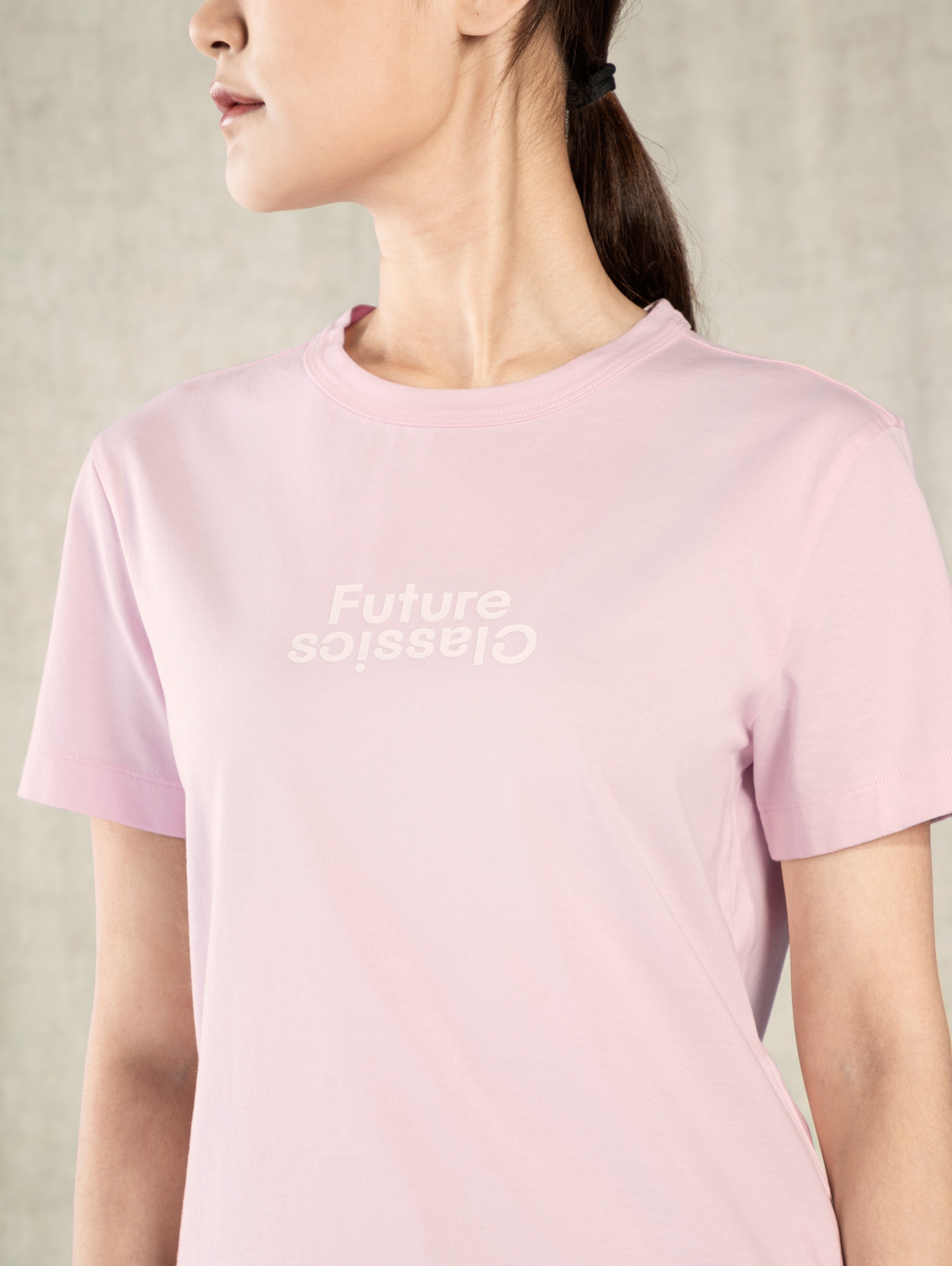 Blushing Pink FC Logo Tee Womens Short Sleeve Print Tee