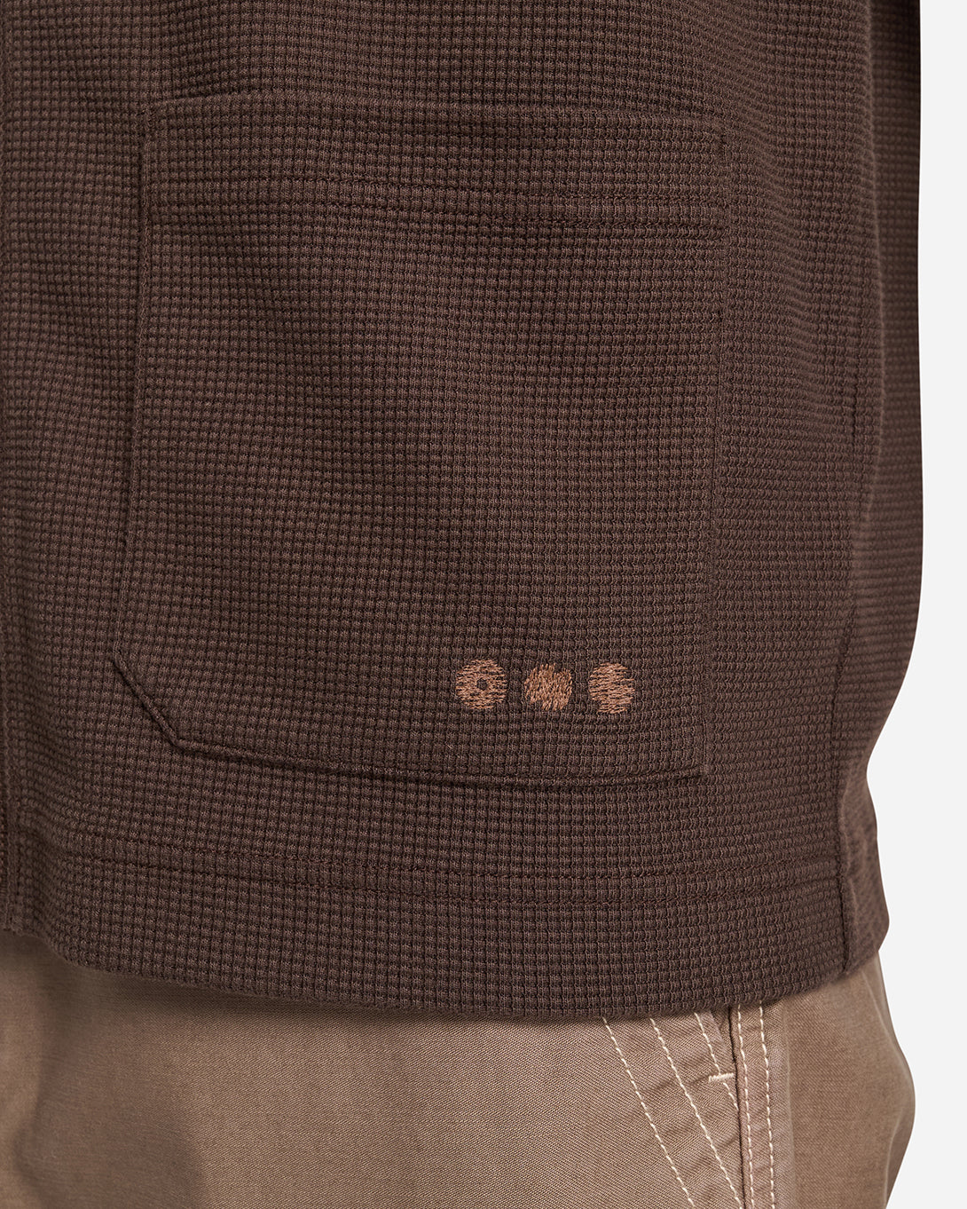 DK BROWN Byron Waffle L/S Cardigan Mens Textured Soft Layering Knit