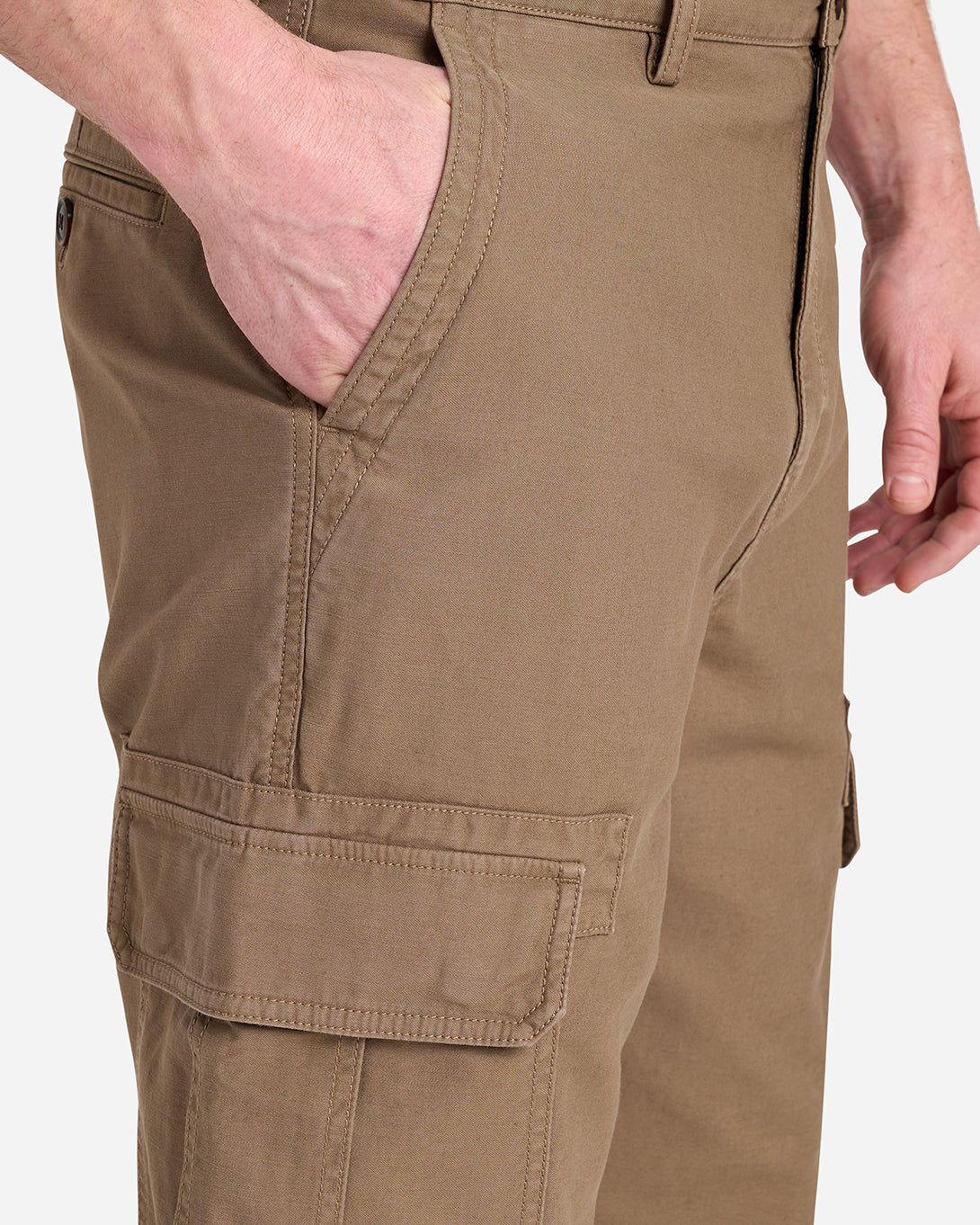 DK BROWN Crosby Cargo Pants Mens Dual Pockets Casual Workwear