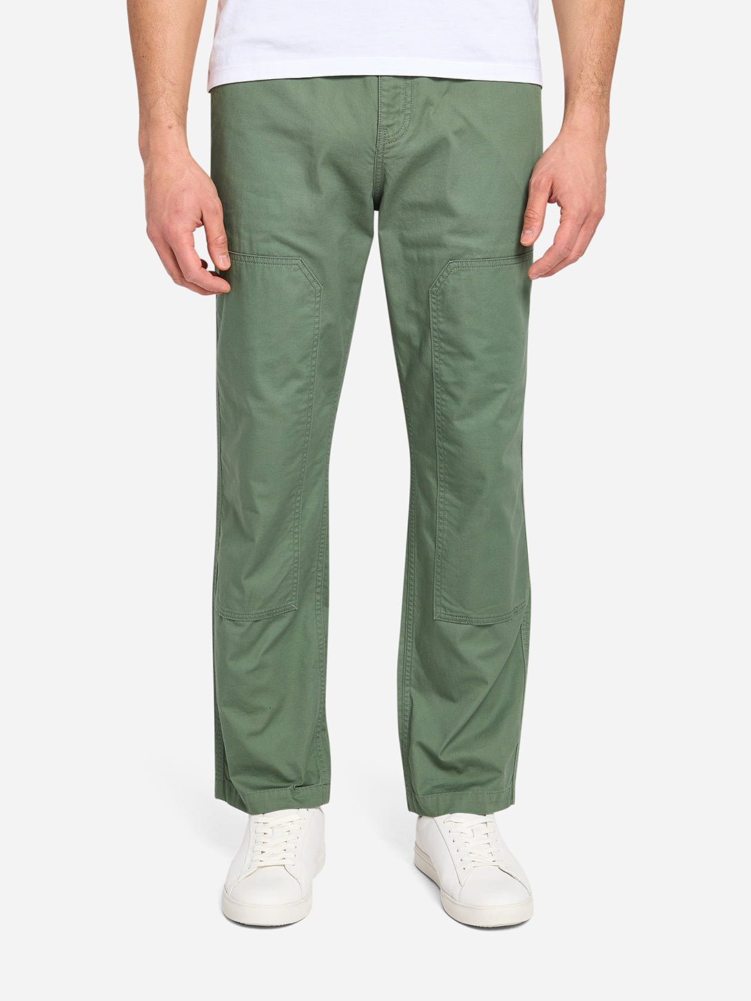 Agave Green Crosby Patch Pants Mens Worker Structured Lightweight Patched