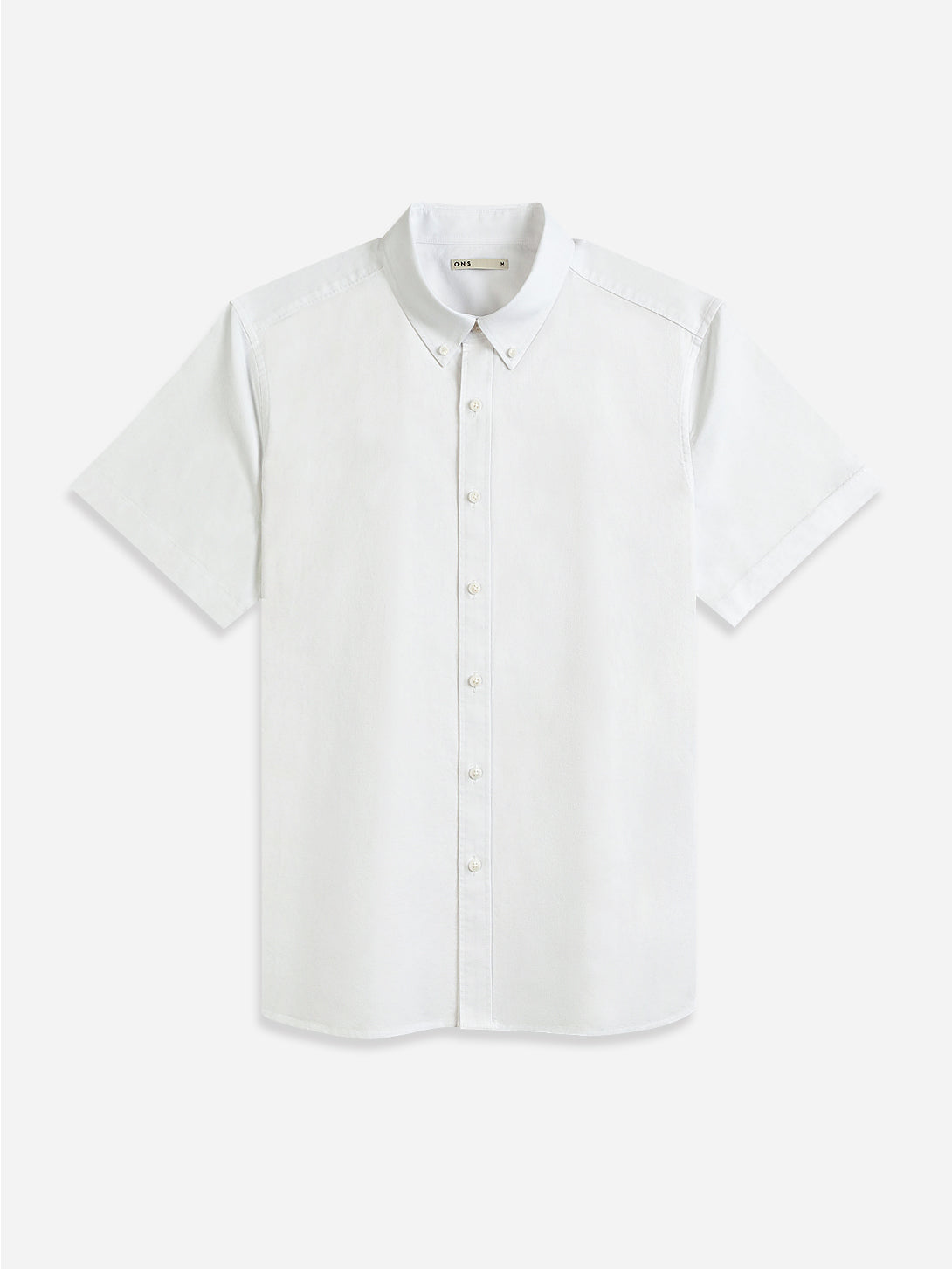 Bright White Fulton Oxford Shirt Mens Button Down Short Sleeve