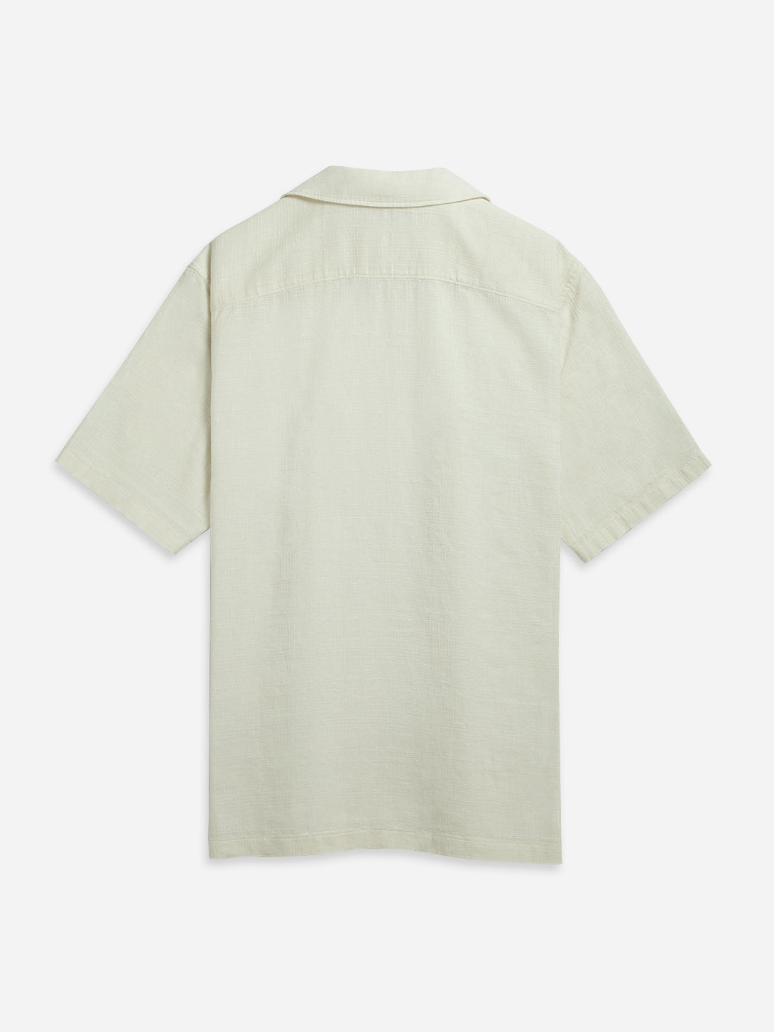 Silver Birch Rockaway Cotton Linen Shirt Mens Camp Collar Pocket Shirt