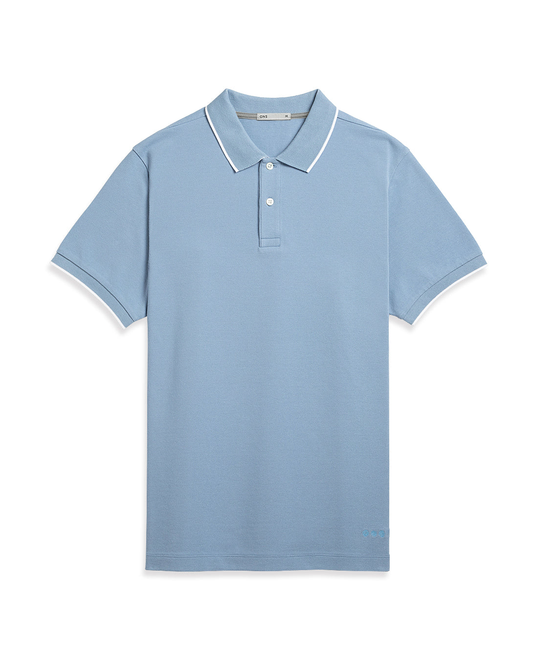 Lavender Blue Bennett Pique Polo Mens Seasonal Shirt Two Toned